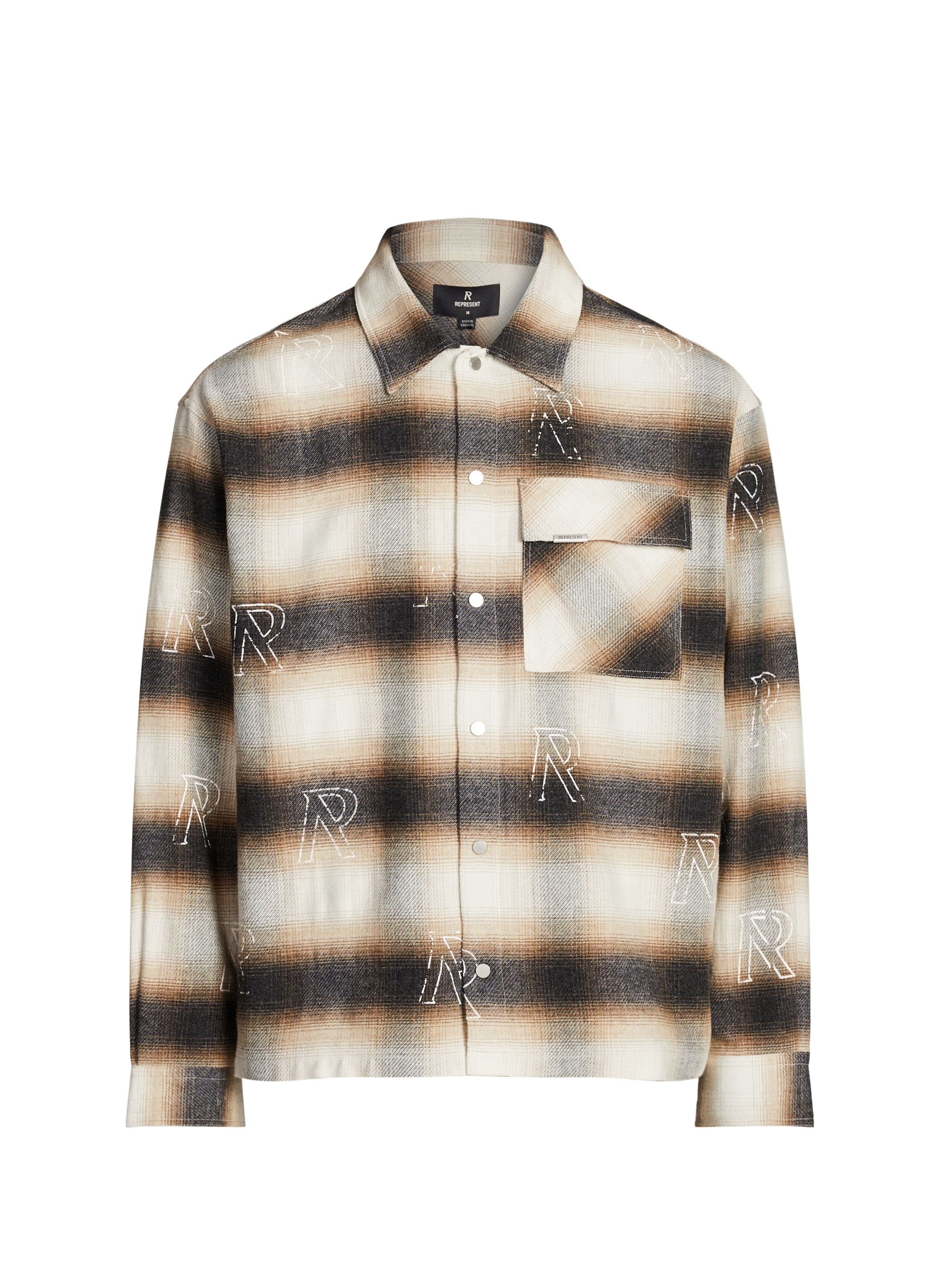 REPRESENT Chemise à carreaux en coton mélangé Multicolore