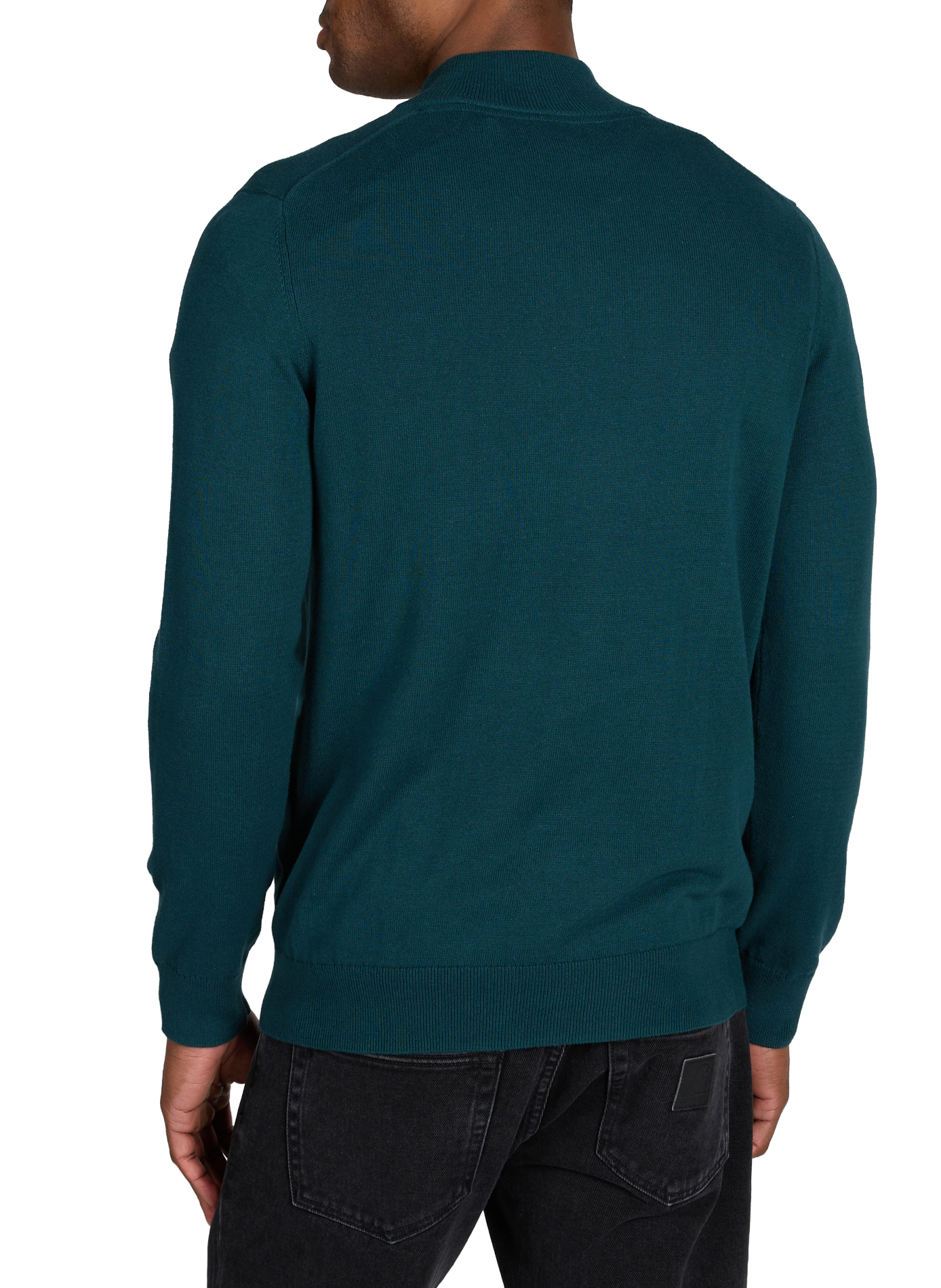Pull col zippé en coton LYLE & SCOTT Vert