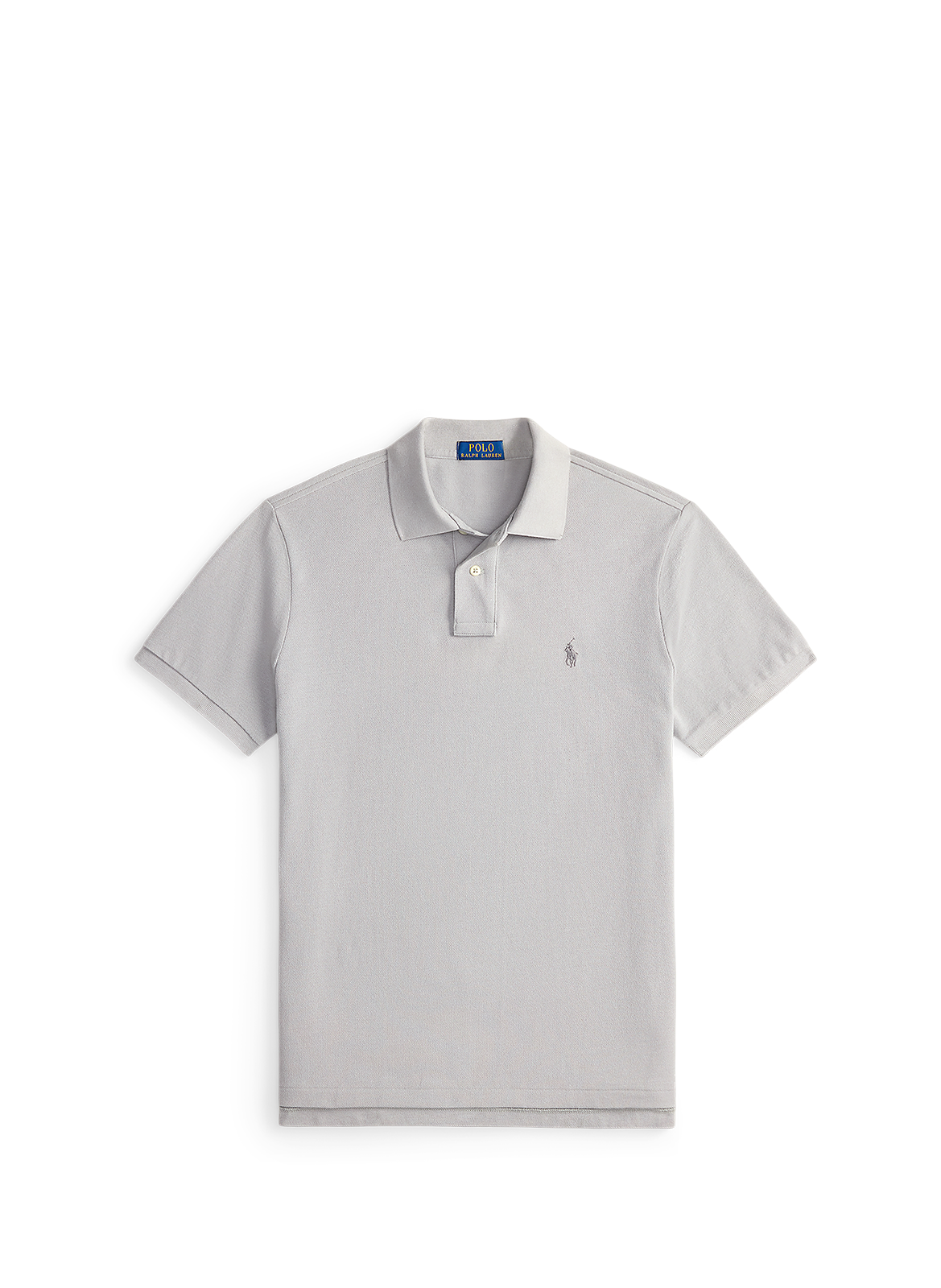 Organic cotton piqué polo shirt POLO RALPH LAUREN Grey