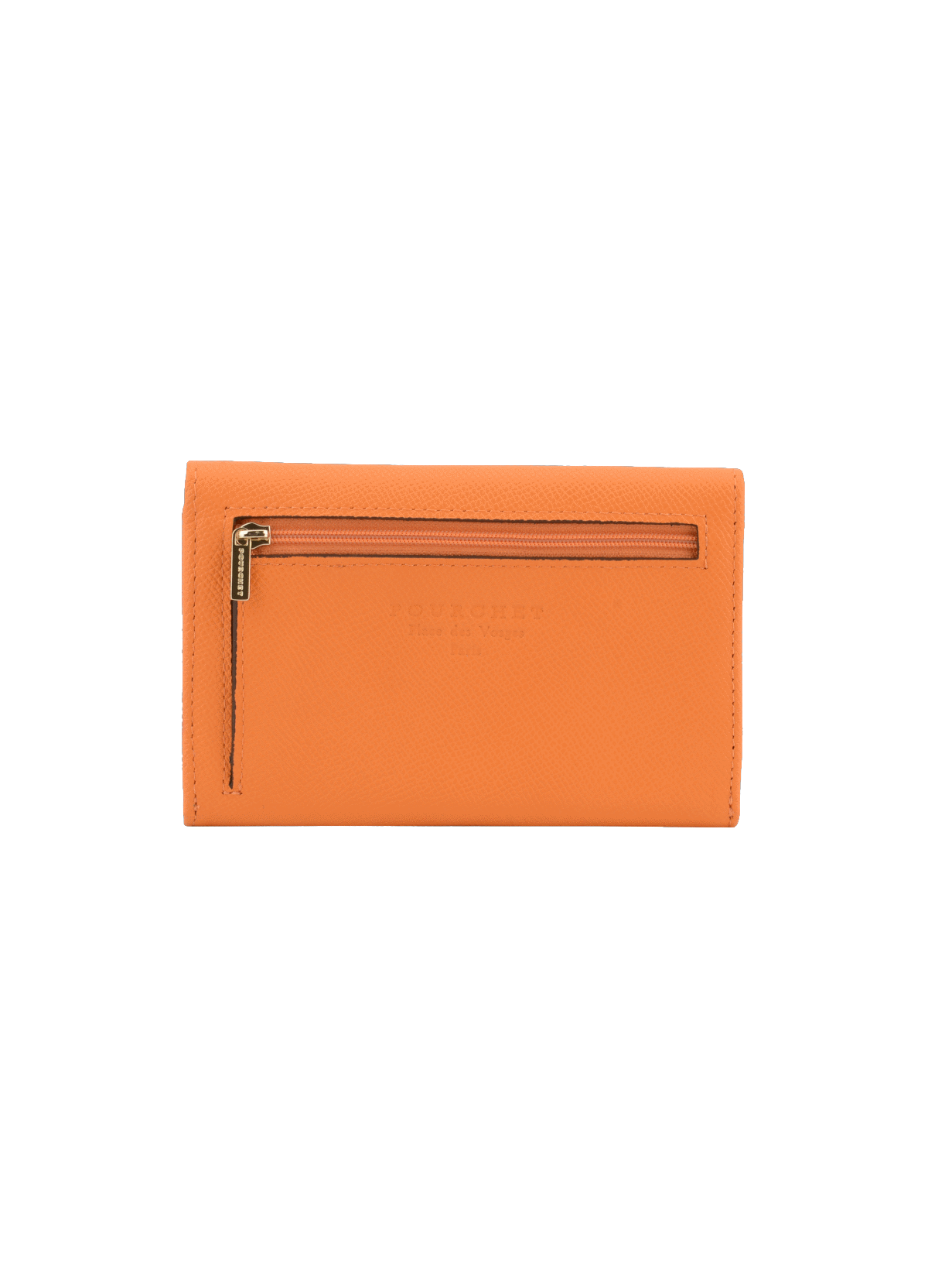 Cassetta cuir | sac porté épaule en cuir de vachette POURCHET Orange