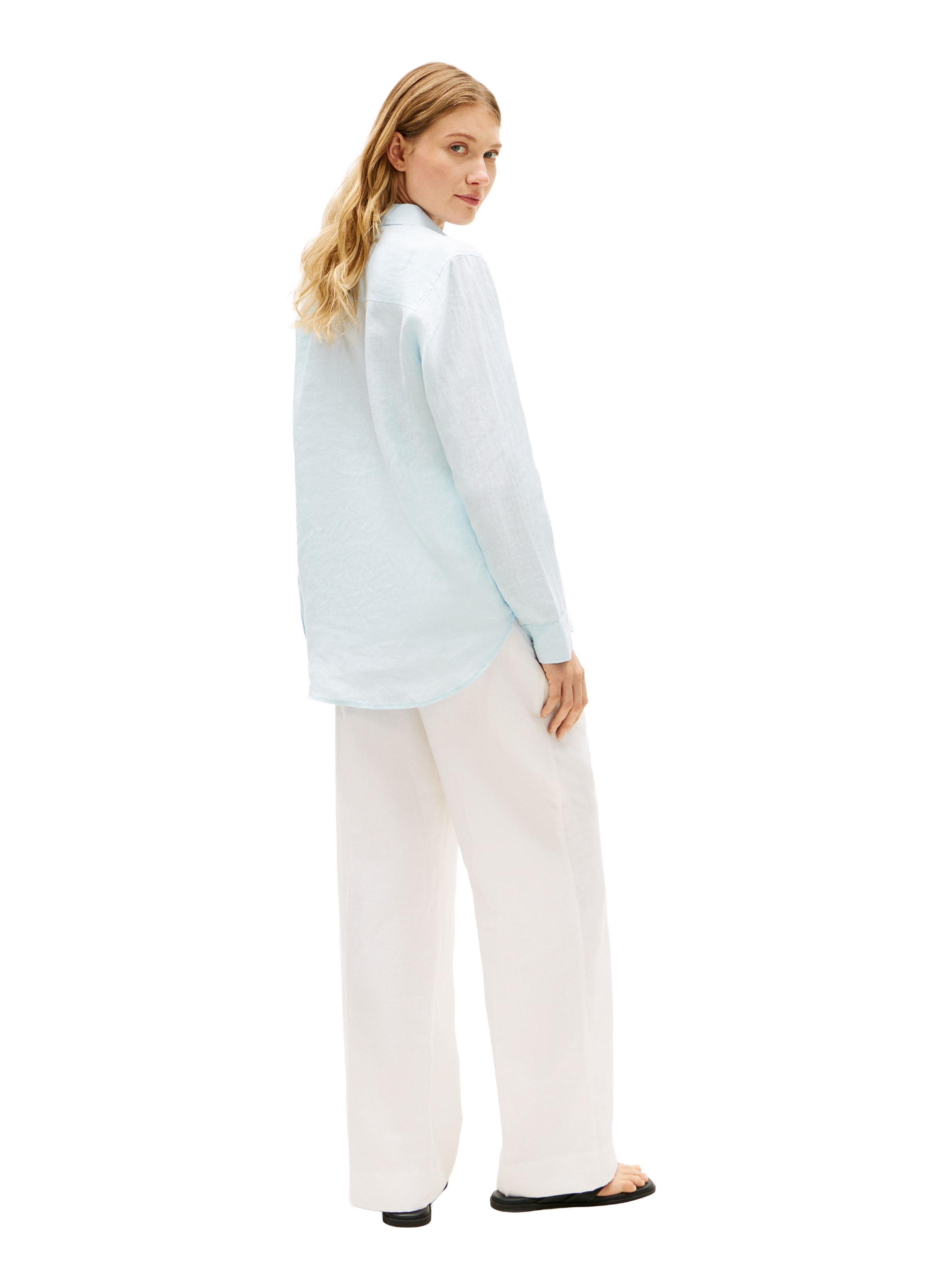 Chemise rayée en lin TOMMY HILFIGER Bleu