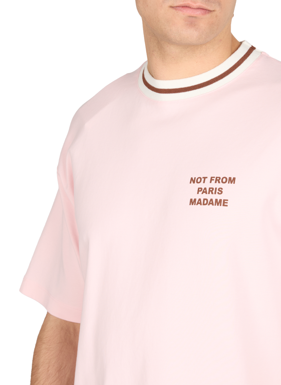 Classic Cotton T-Shirt DROLE DE MONSIEUR Pink
