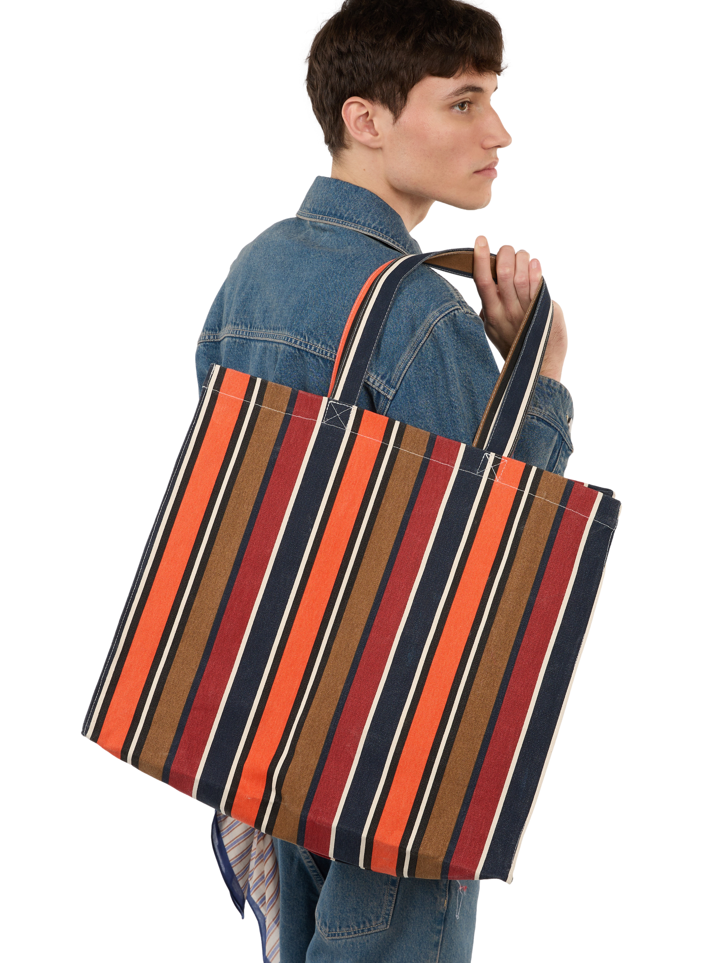 Sac cabas à rayures en coton SAISON 1865 Multicolore