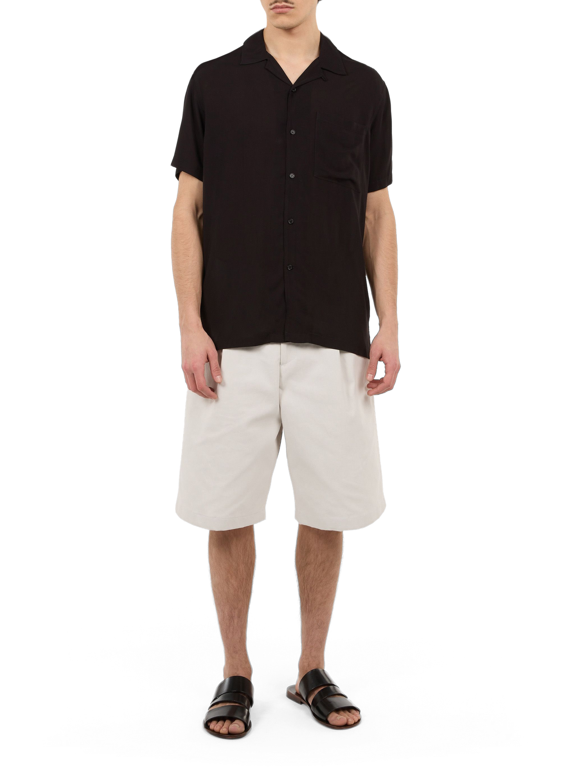 Huban cotton shirt SAISON 1865 Black