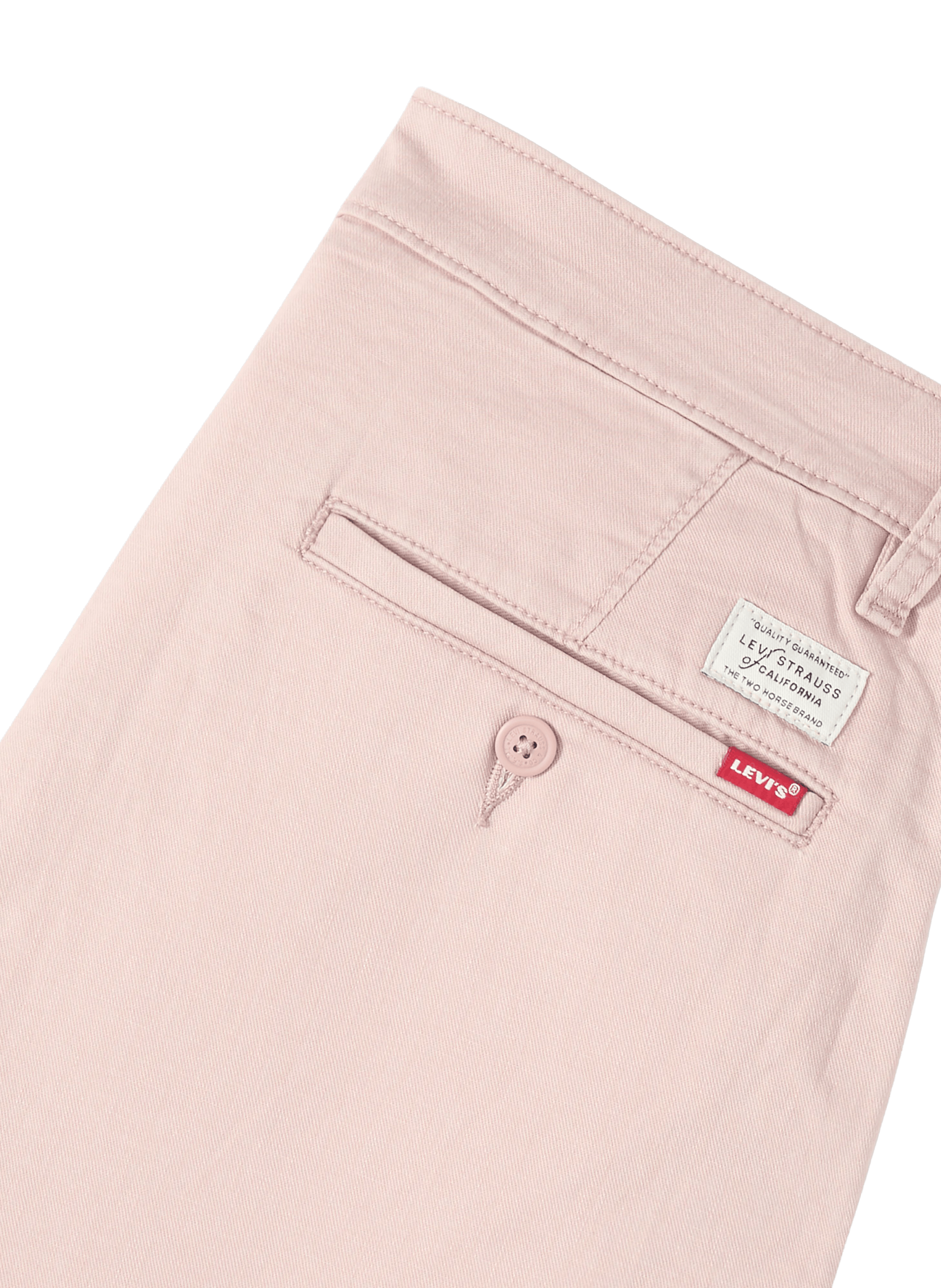 Straight pants in cotton and linen blend LEVI'S Pink