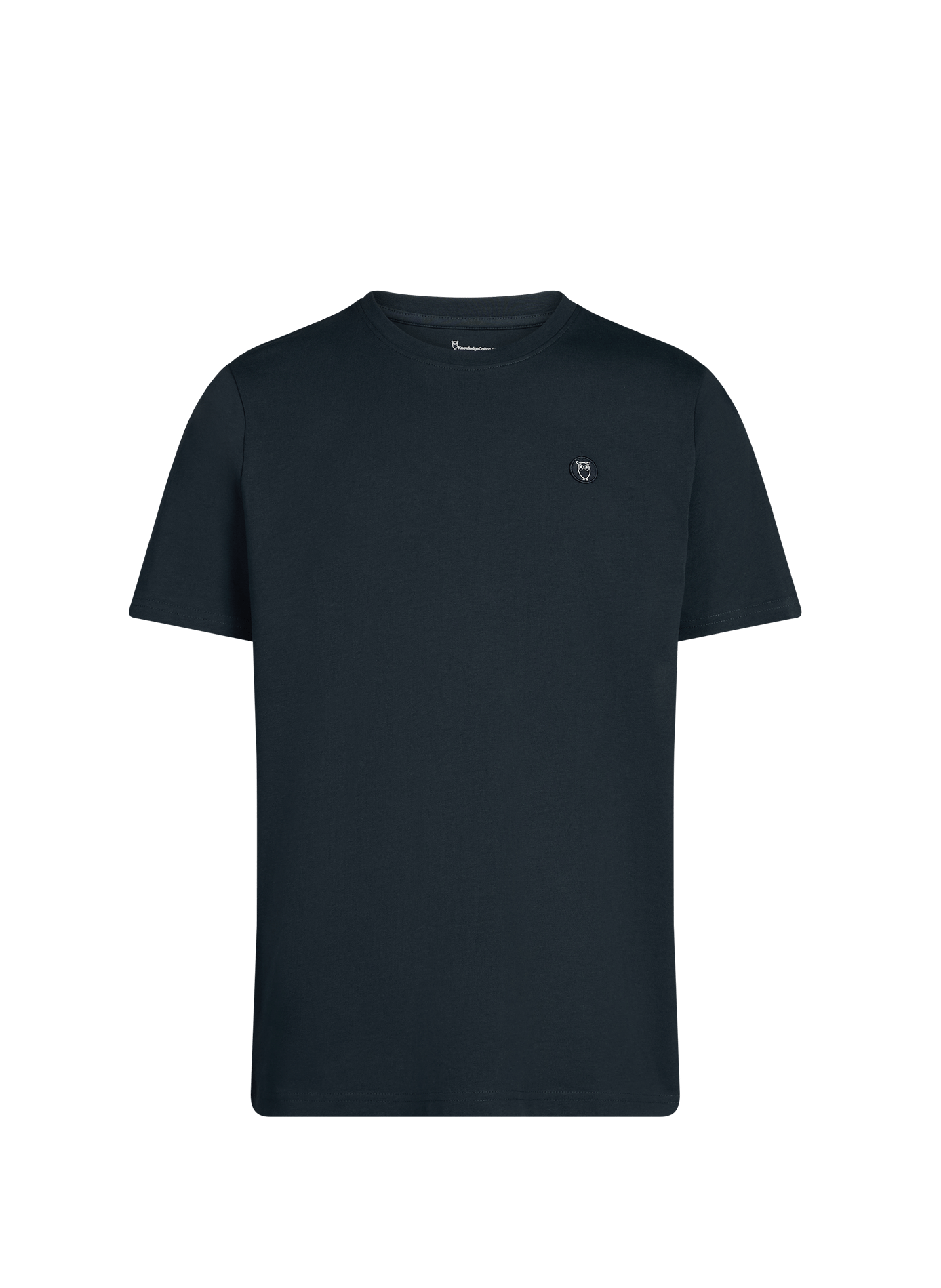 Cotton round-neck T-shirt KNOWLEDGE COTTON Blue