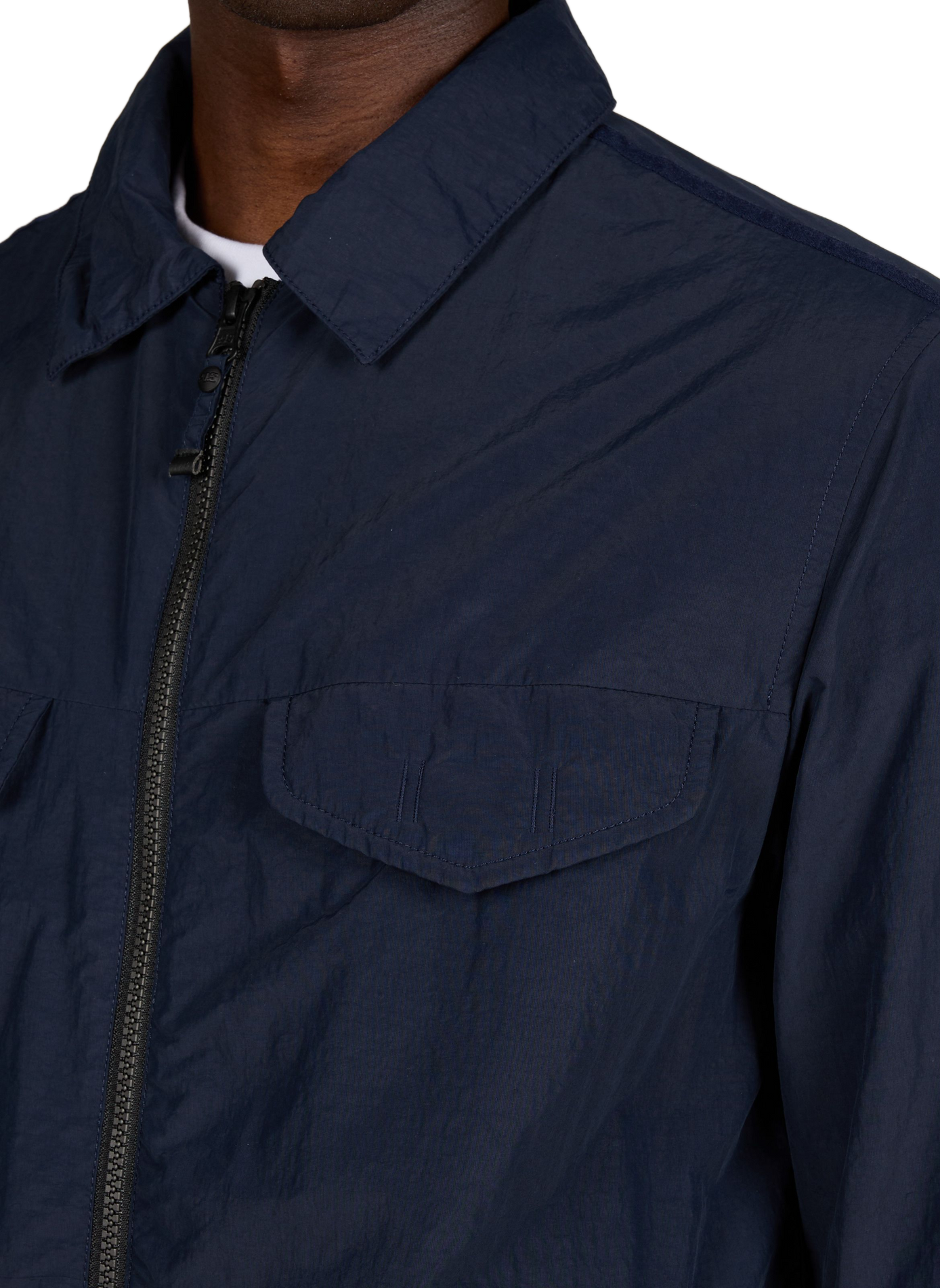 Blouson Evander à col montant boutonné PARAJUMPERS Bleu
