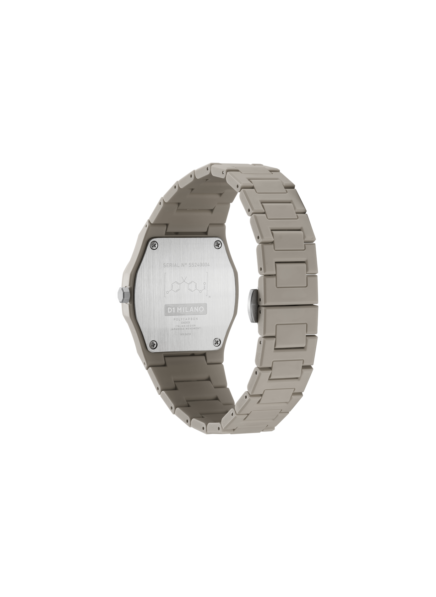 Montre Ecru en polycarbonate D1 MILANO Marron