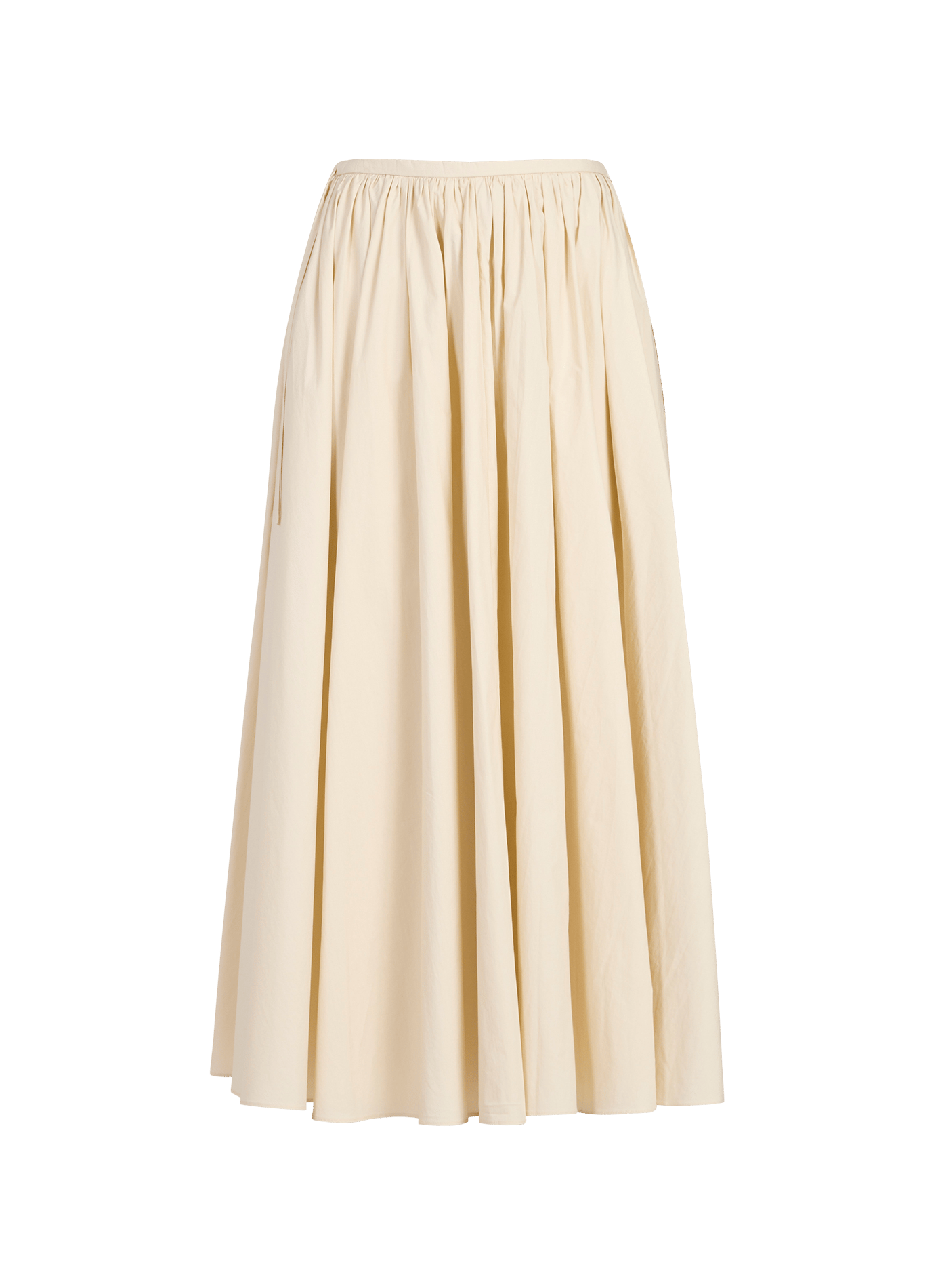 Ruched cotton Avana skirt VIKTORIA CHAN Beige