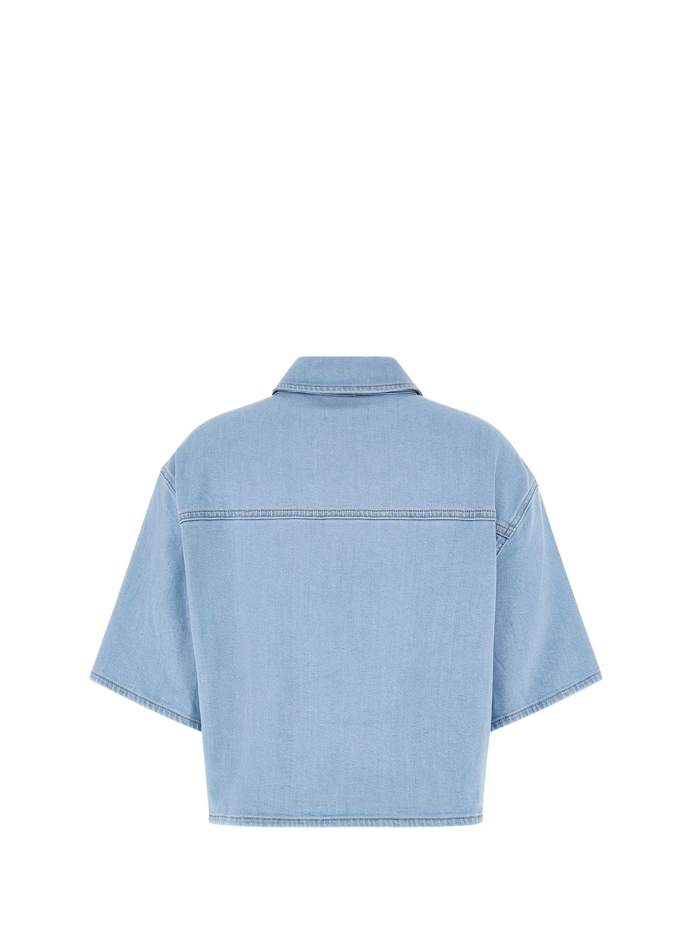 Short-sleeve denim shirt Eria GUESS Blue