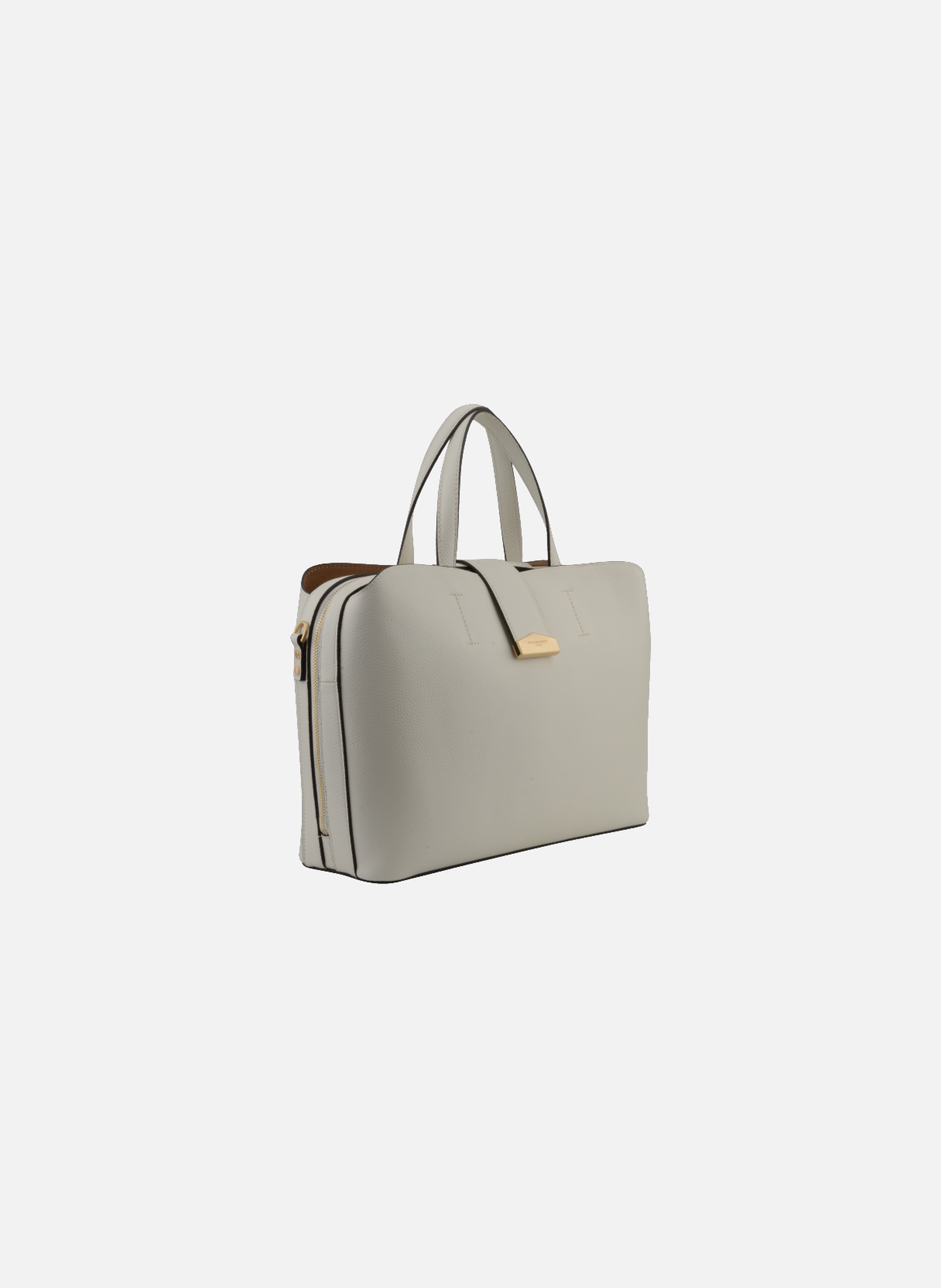 Cavalcade | sac à main mm en cuir de vachette POURCHET Beige