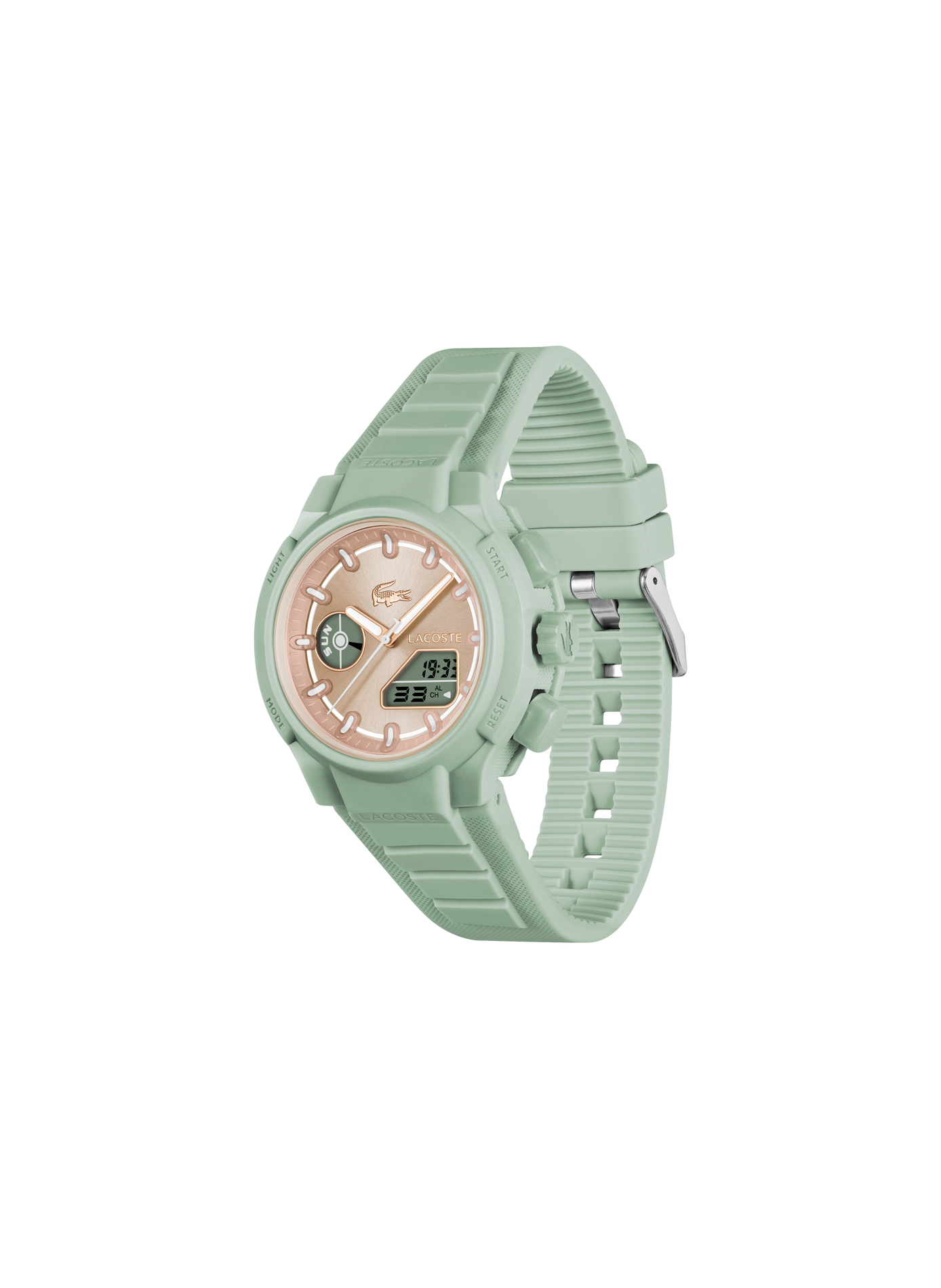Montre quartz LC33 en silicone LACOSTE MONTRES Rose