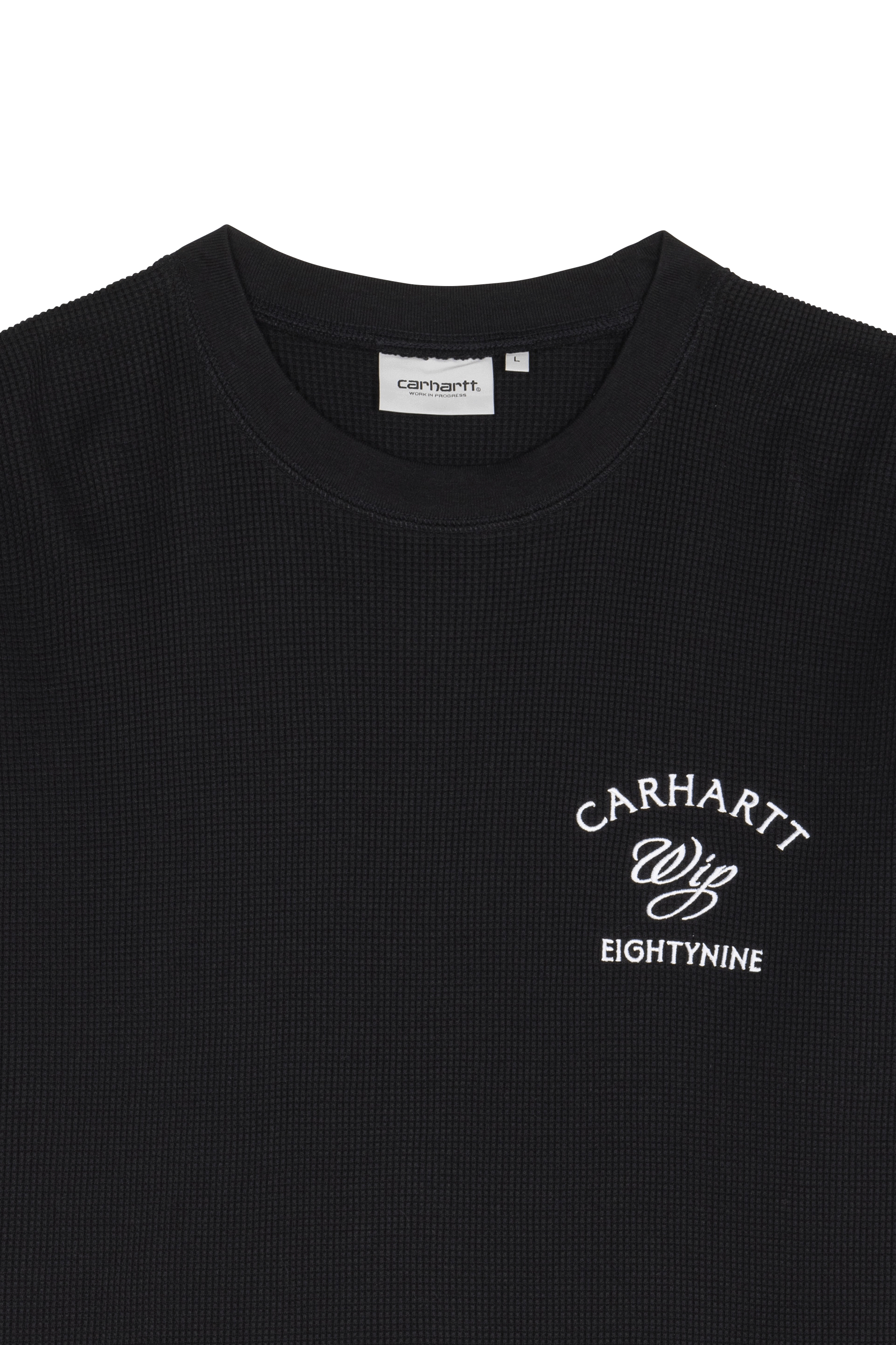 T-shirt l/s eightynine waffle t-shirt CARHARTT WIP Noir