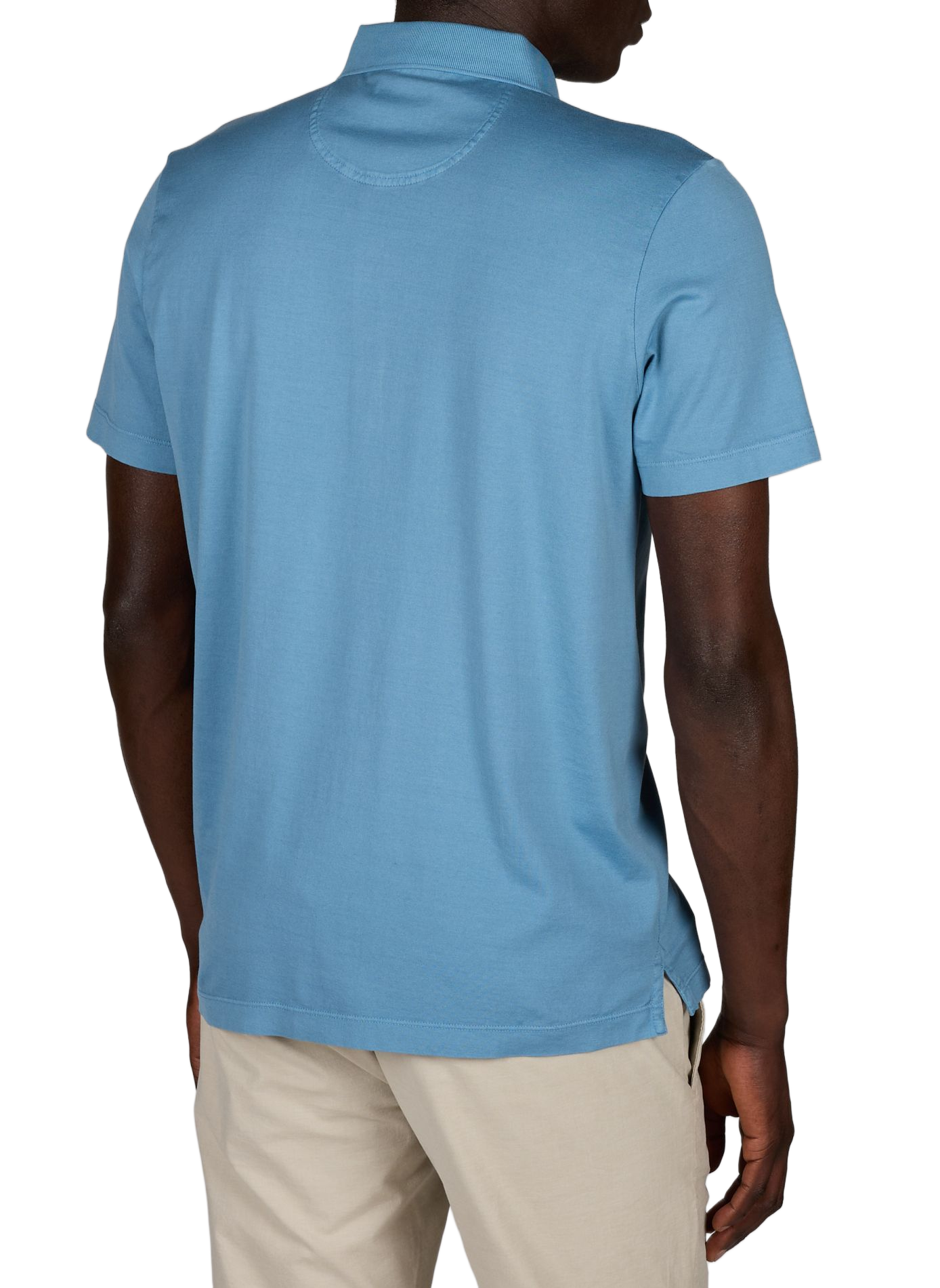 Einfarbiges Baumwoll-Polo PIERRE CARDIN Blau