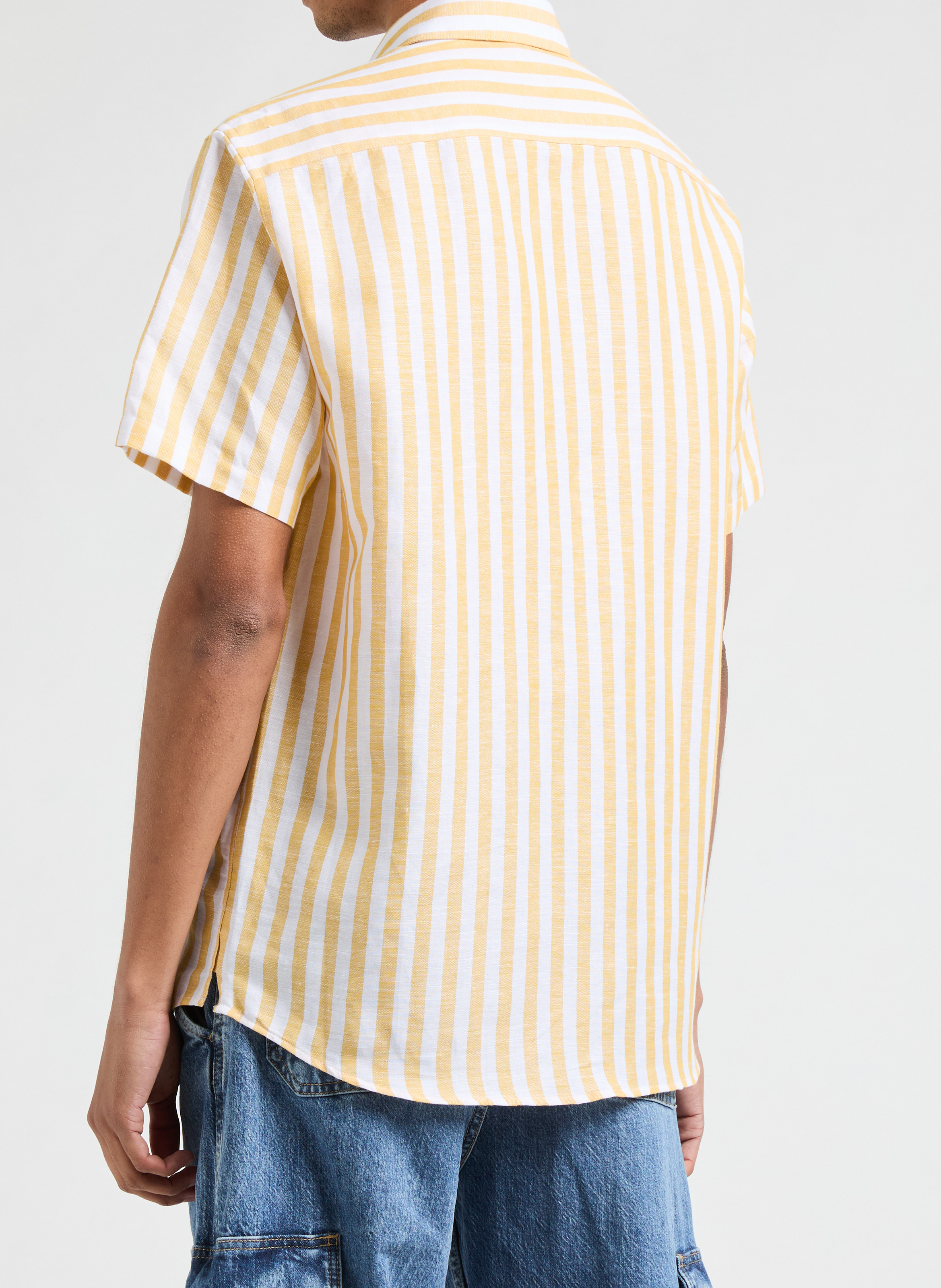 Chemise à rayures AU PRINTEMPS PARIS Jaune