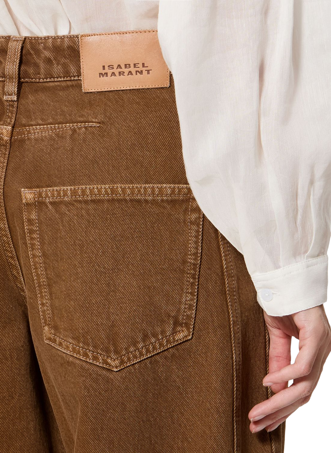 Denim kokerrok Lisha van katoen ISABEL MARANT Bruin