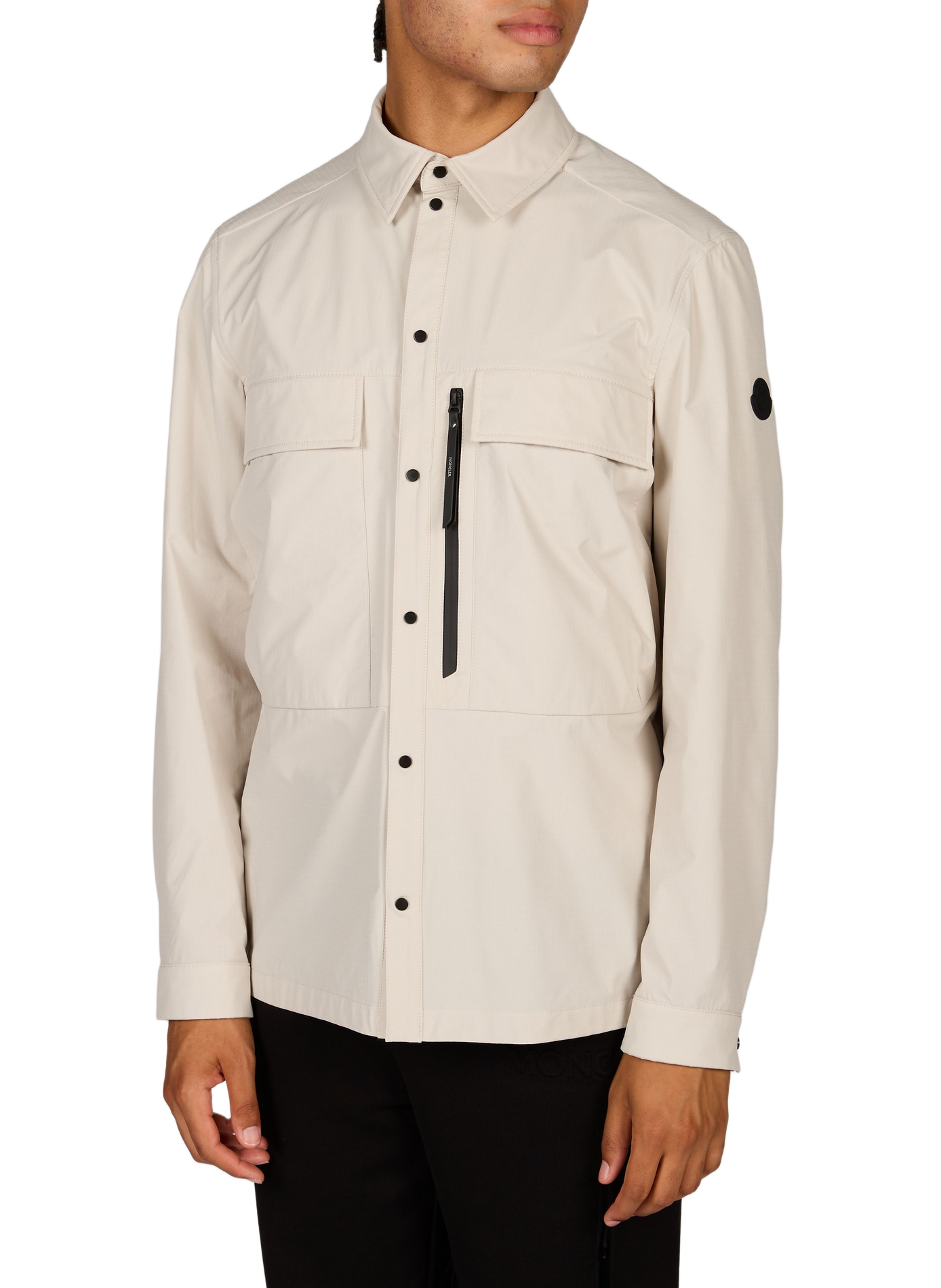 Straight shirt with zippers MONCLER Beige
