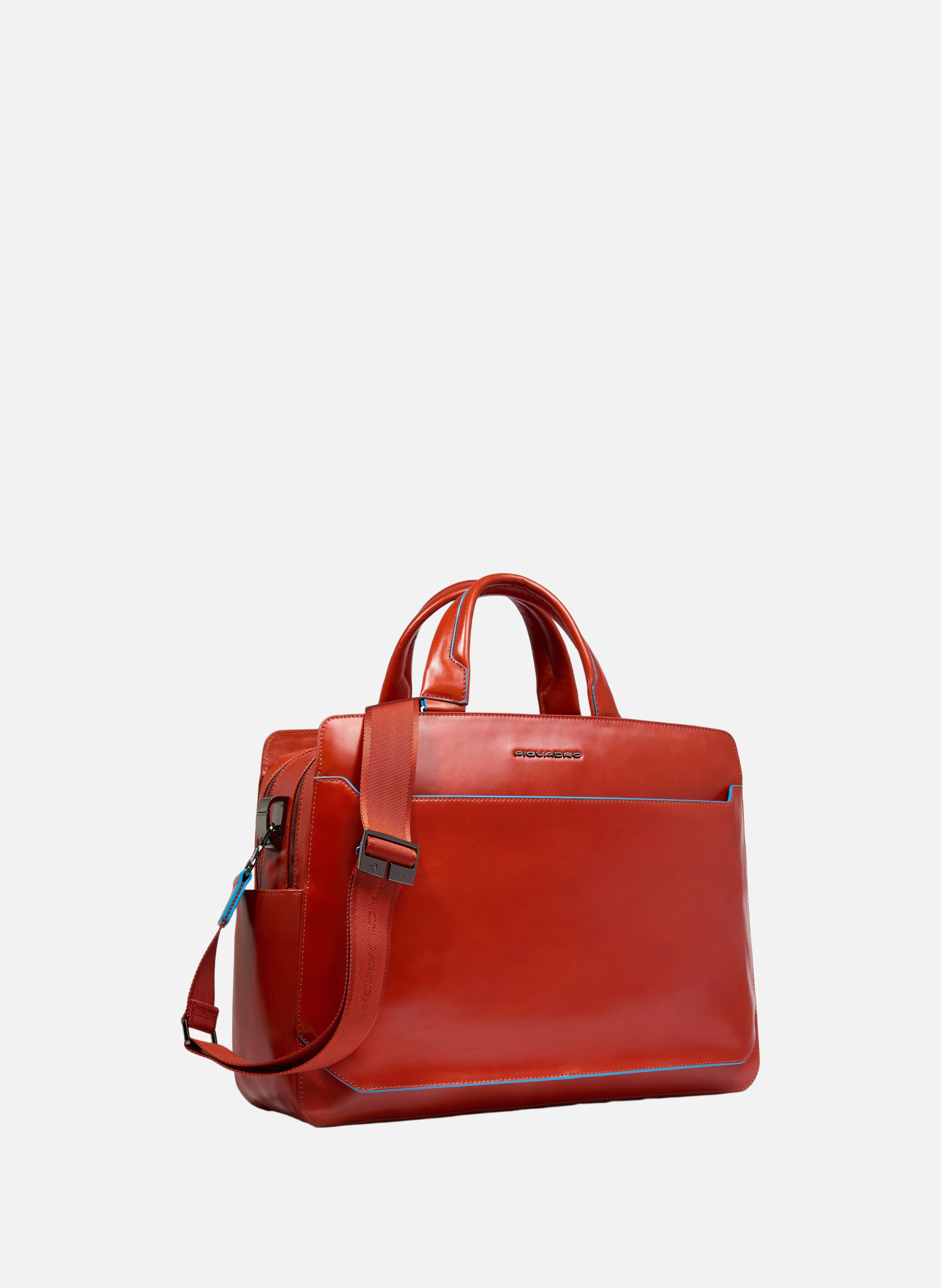 Sac d'ordinateur 15,6" personnalisable PIQUADRO Marron