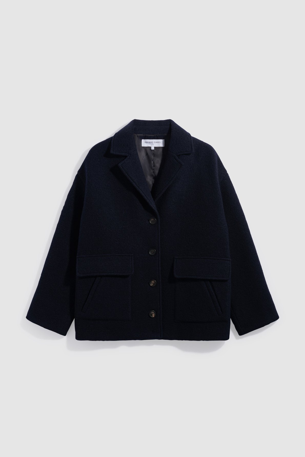 Manteau court en laine vierge - alon GERARD DAREL Bleu