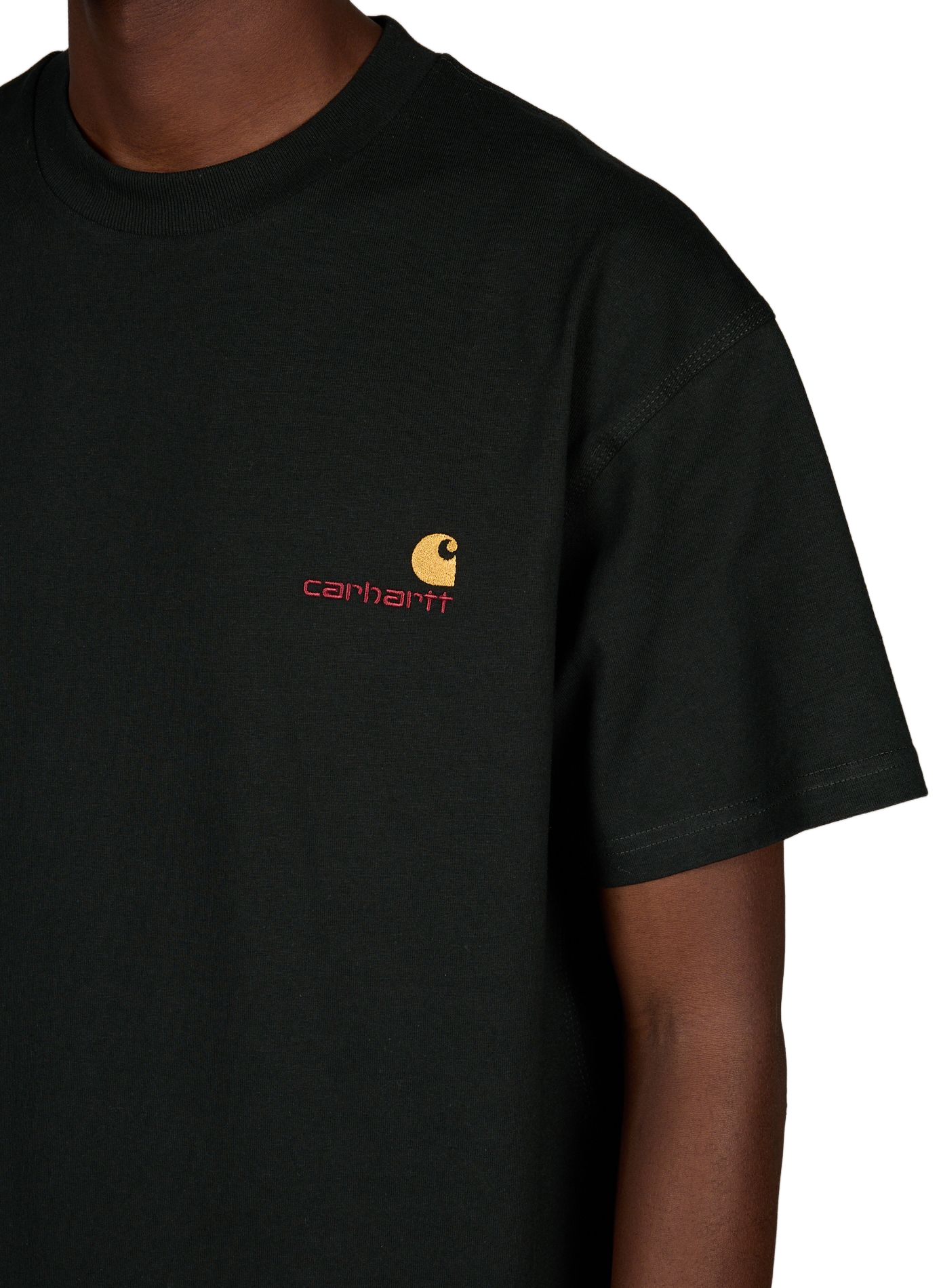 T-Shirt American Script aus Bio-Baumwolle CARHARTT WIP Grun