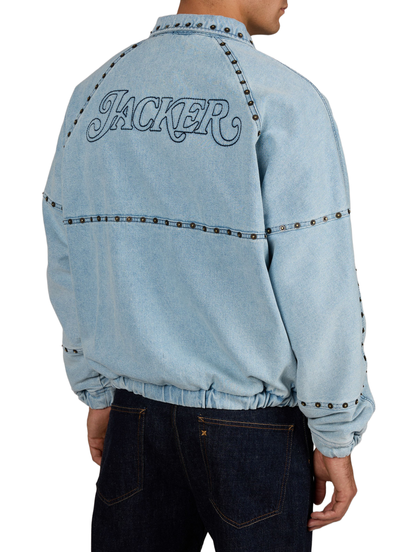 Zip-up denim jacket JACKER. Blue