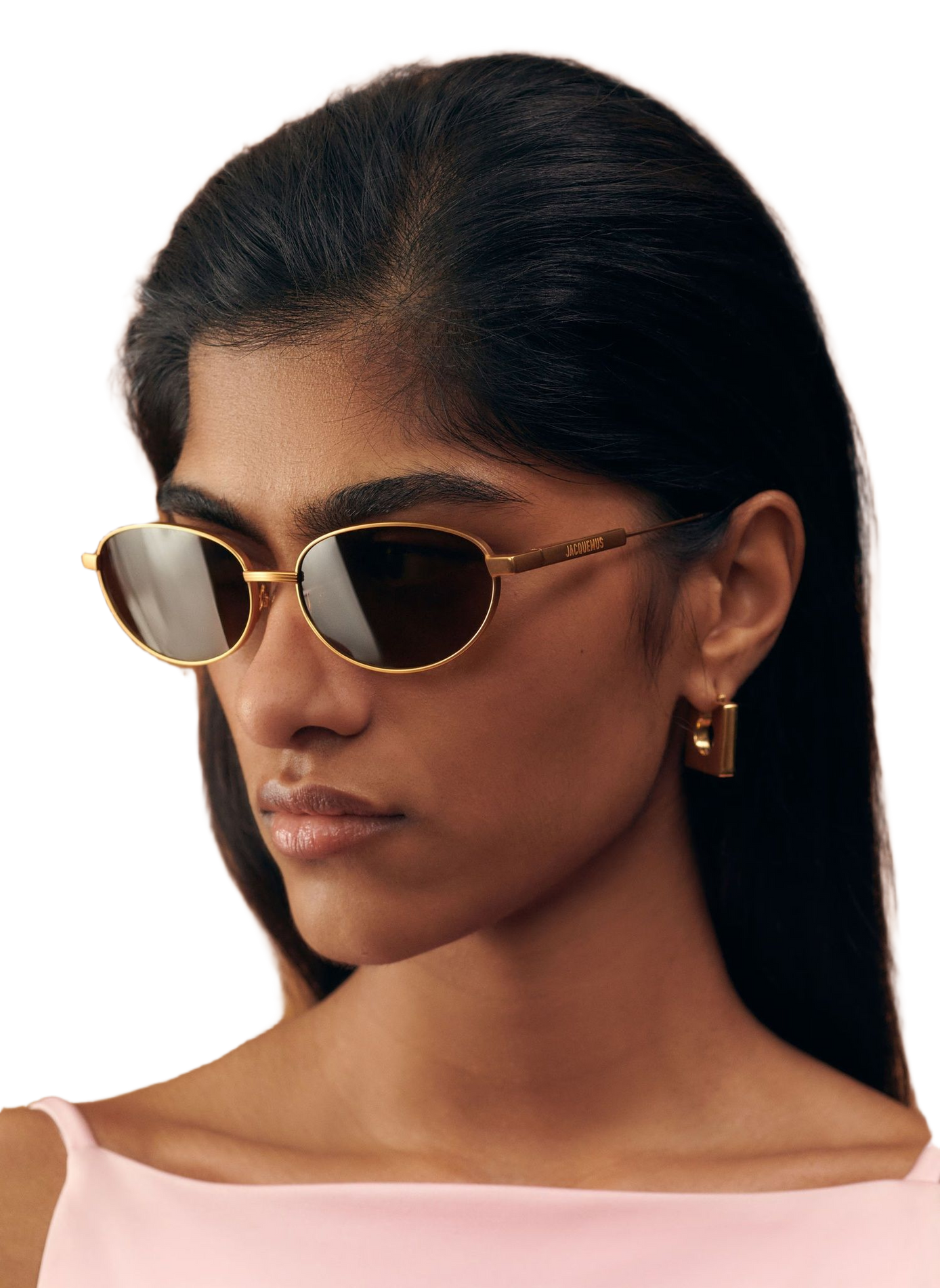 Les lunettes de soleil Alba JACQUEMUS Golden