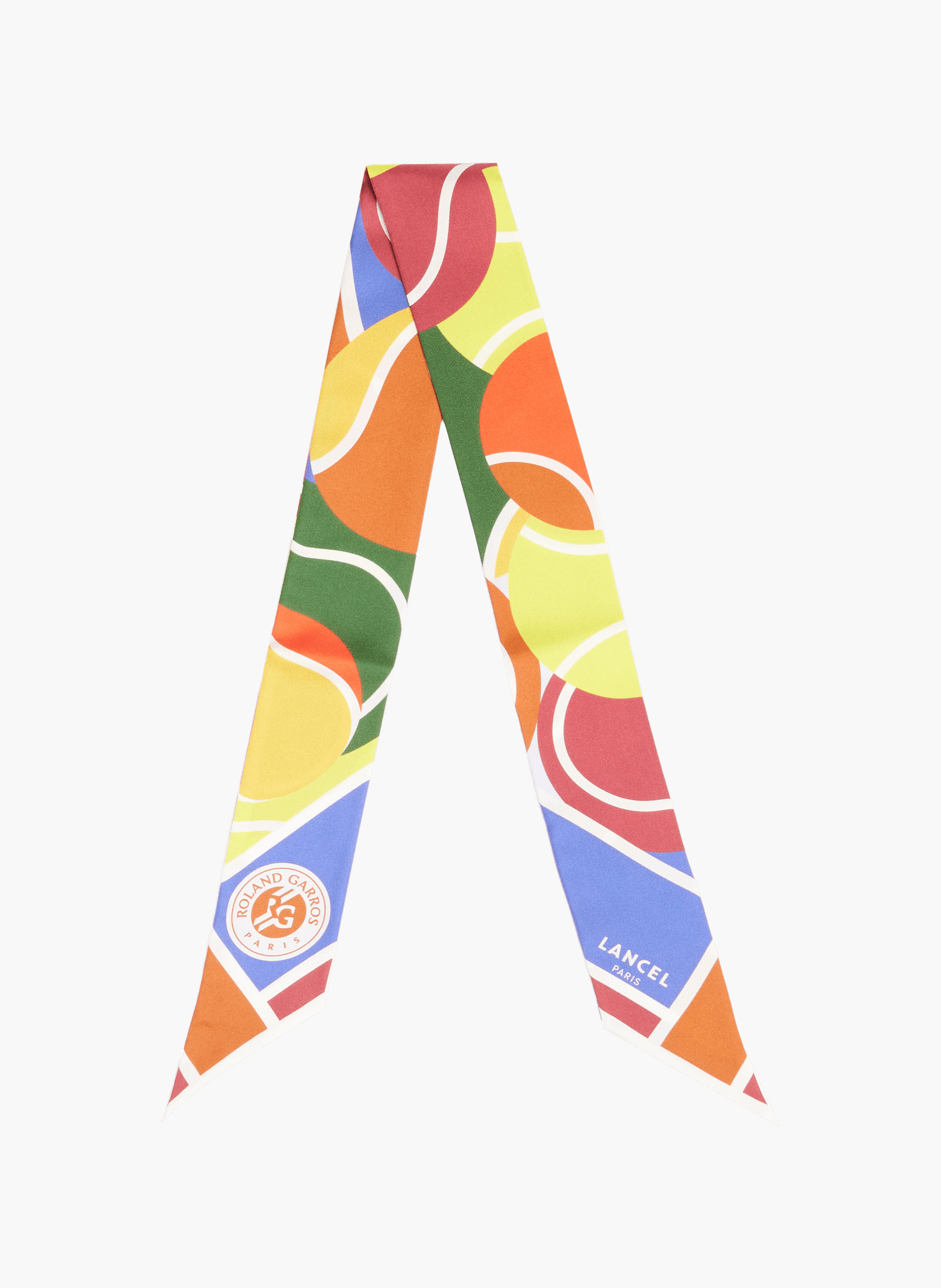 Bandeau Lancel x Roland Garros in zijde LANCEL Veelkleurig