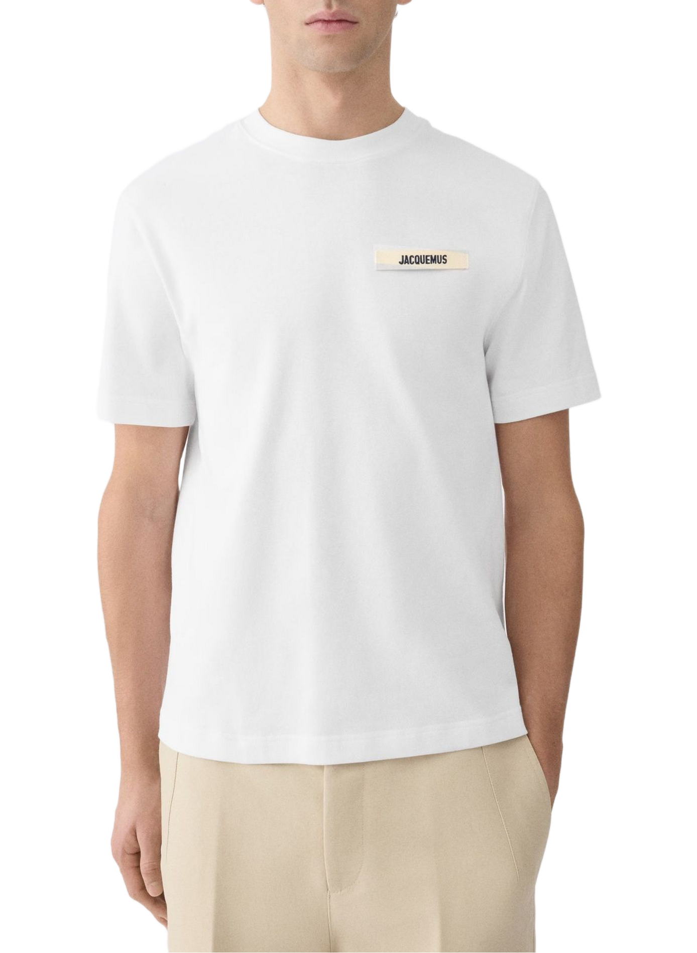 Gerader Baumwoll-T-Shirt JACQUEMUS Weiss
