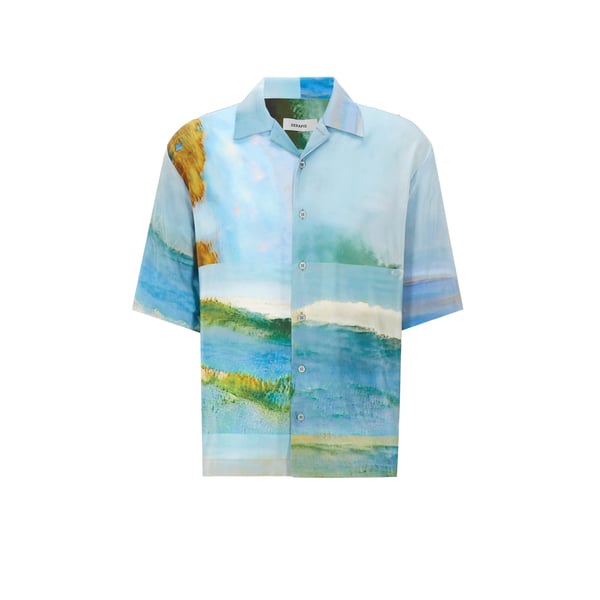 Chemise à imprimé en soie