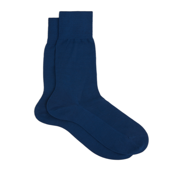 Falke Cotton Over-the-knee Socks In Blue
