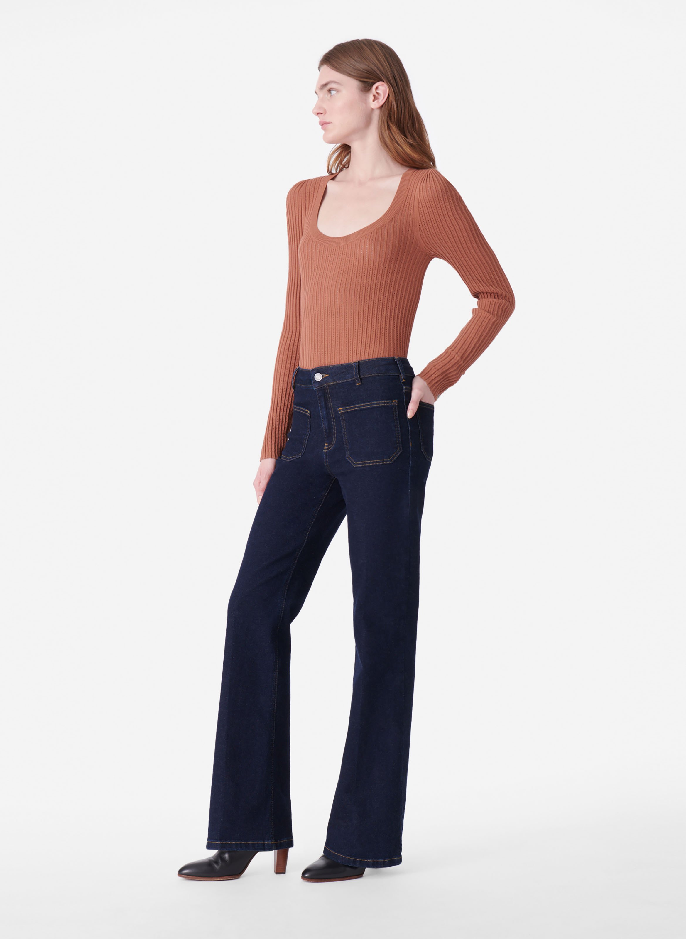 Jean Flare Dompay VANESSA BRUNO Bleu