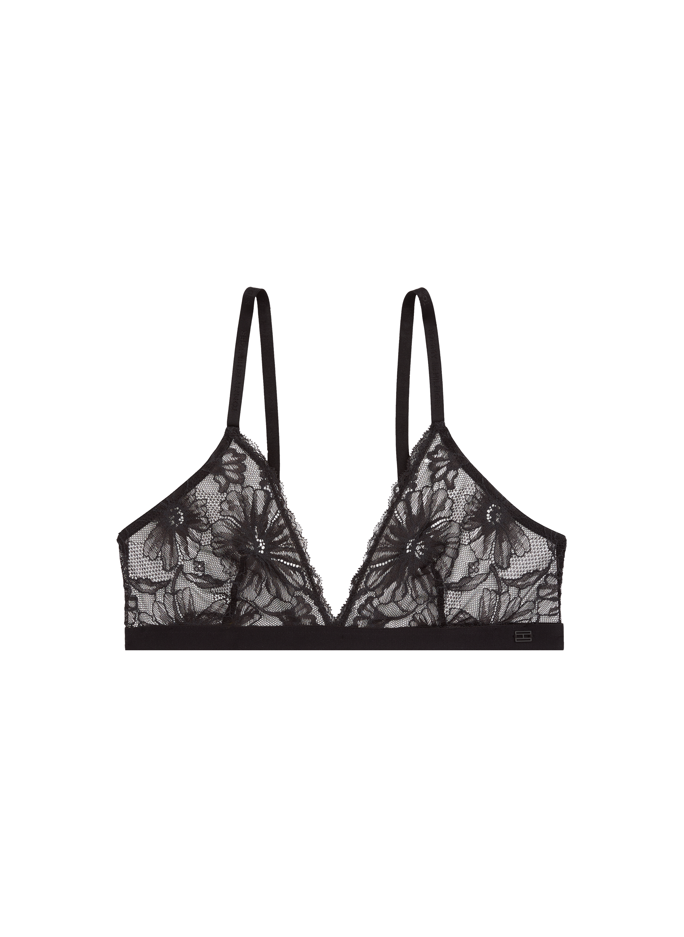 Soutien-gorge triangle en dentelle florale TOMMY HILFIGER Noir