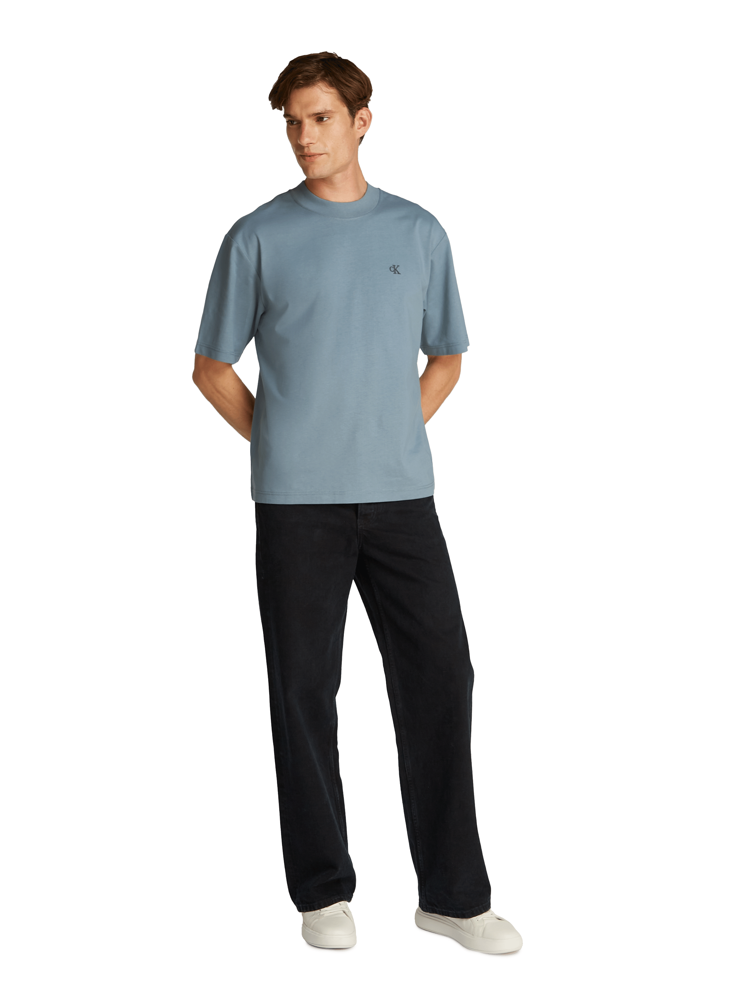 T-shirt en coton CALVIN KLEIN Gris