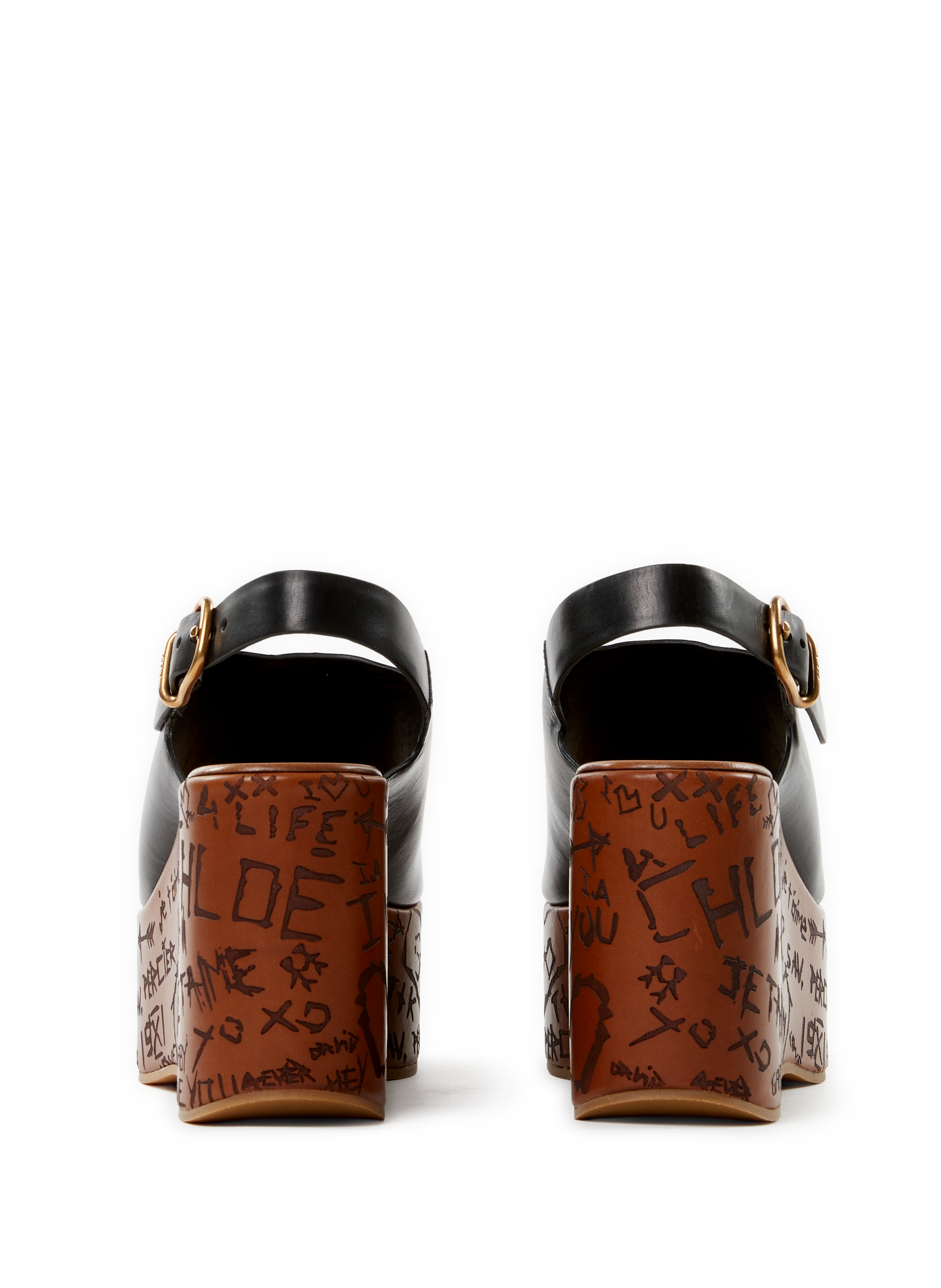 Sandales compensées Maxime CHLOÉ Noir