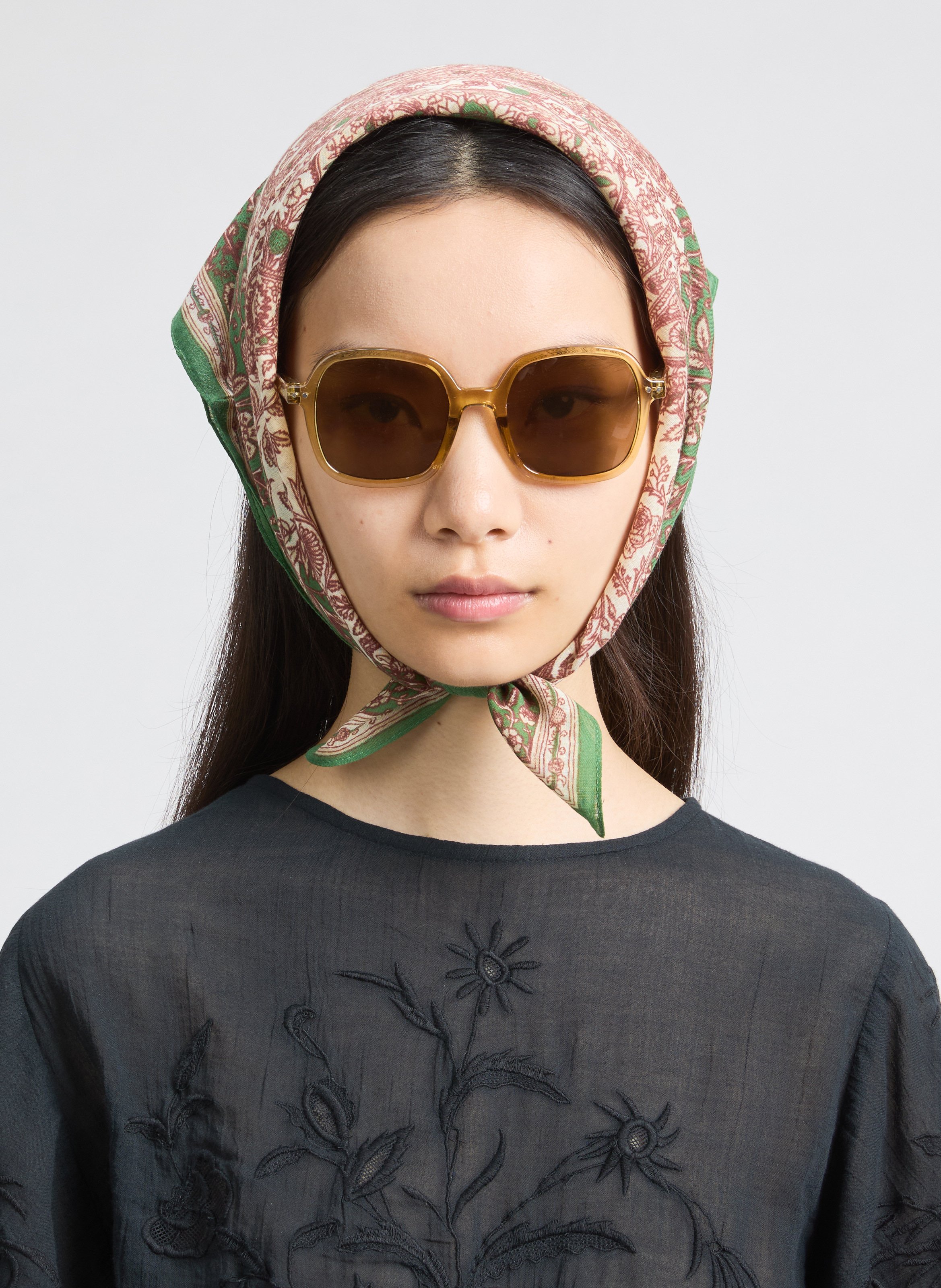 Lunettes de soleil transparente Vert