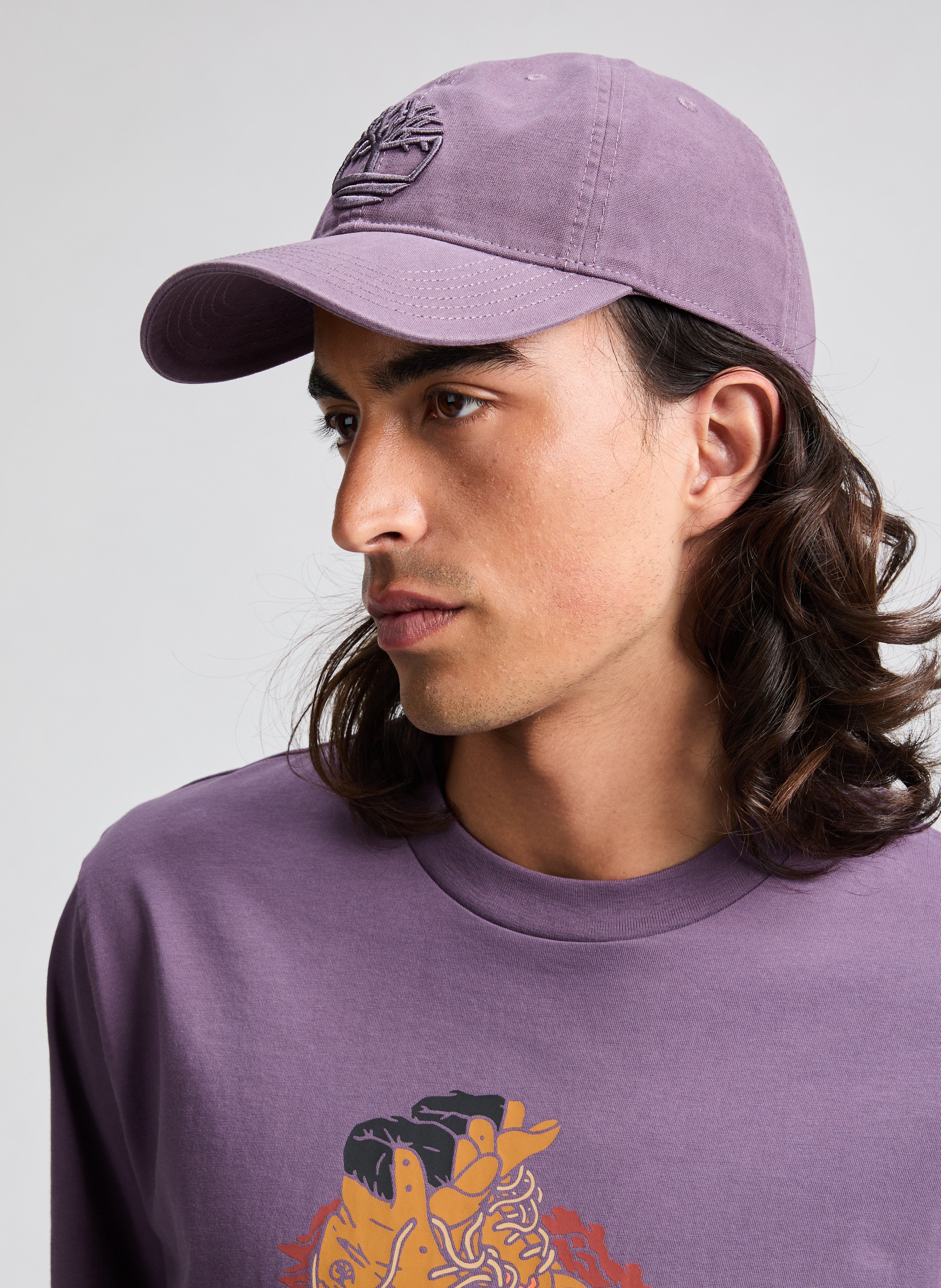 Cotton cap TIMBERLAND Purple