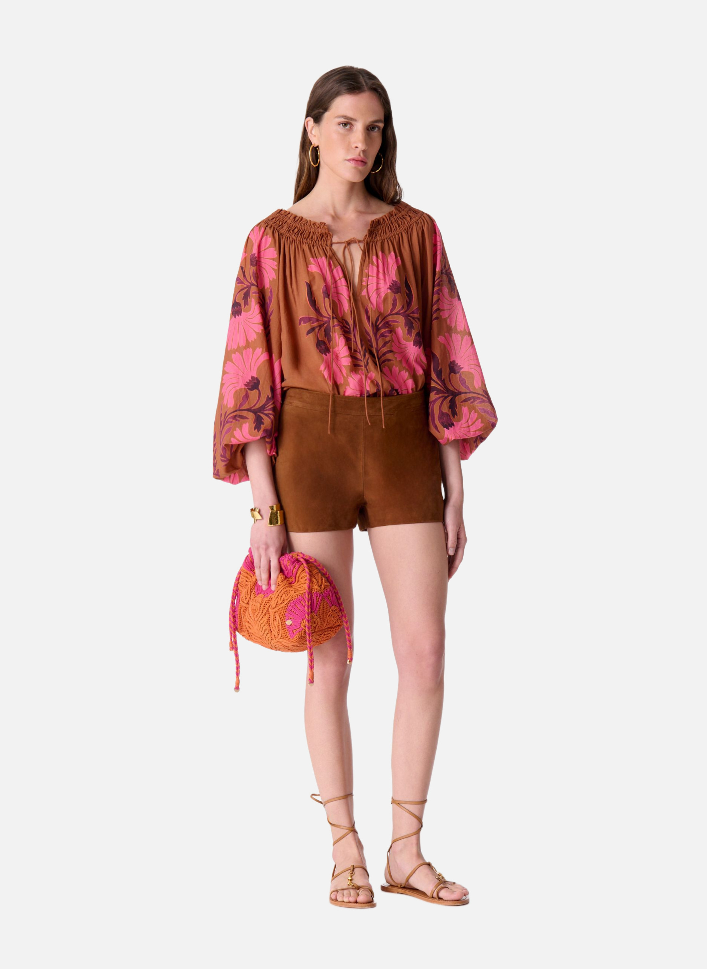 Short en daim eris VANESSA BRUNO Marron