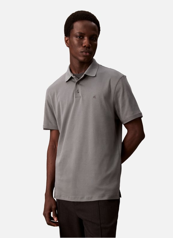 Polo en coton Gris by CALVIN KLEIN CALVIN KLEIN Polo en coton Gris