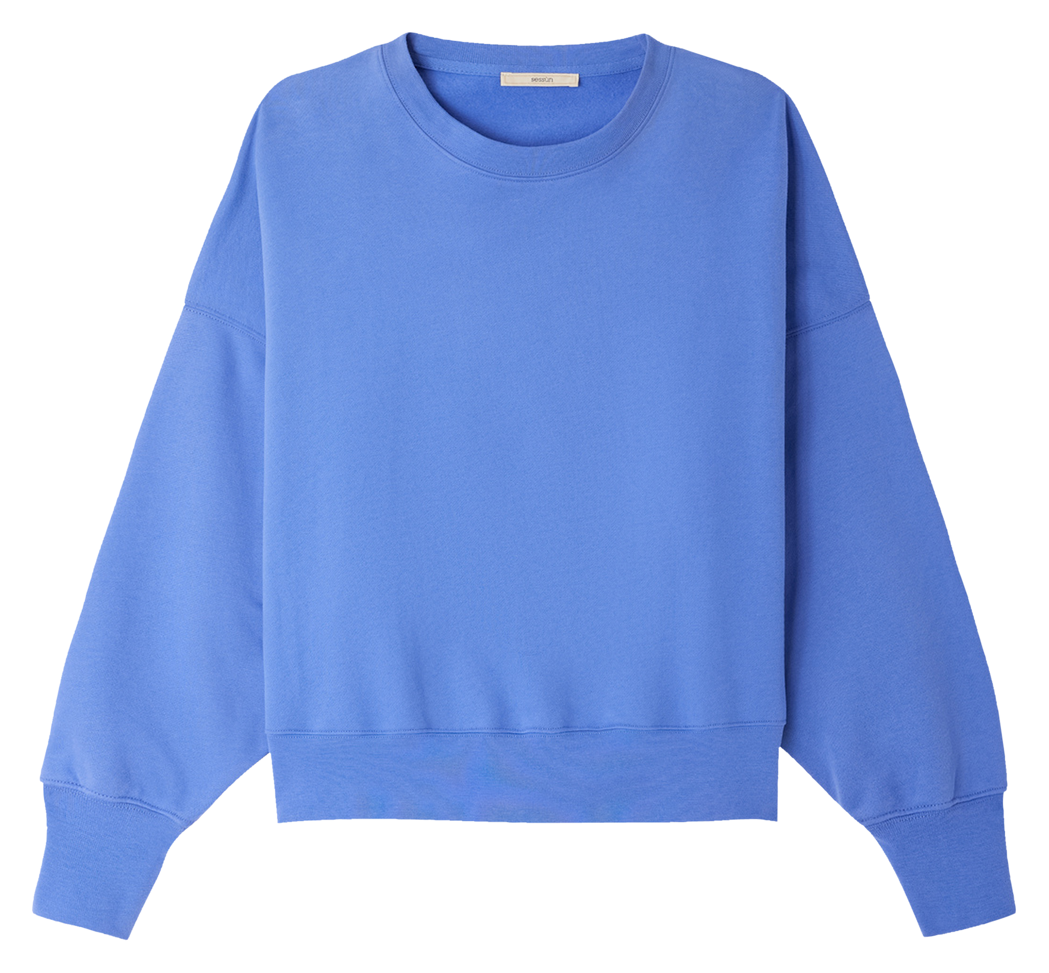 Sweat court oversize en coton isi SESSUN Bleu