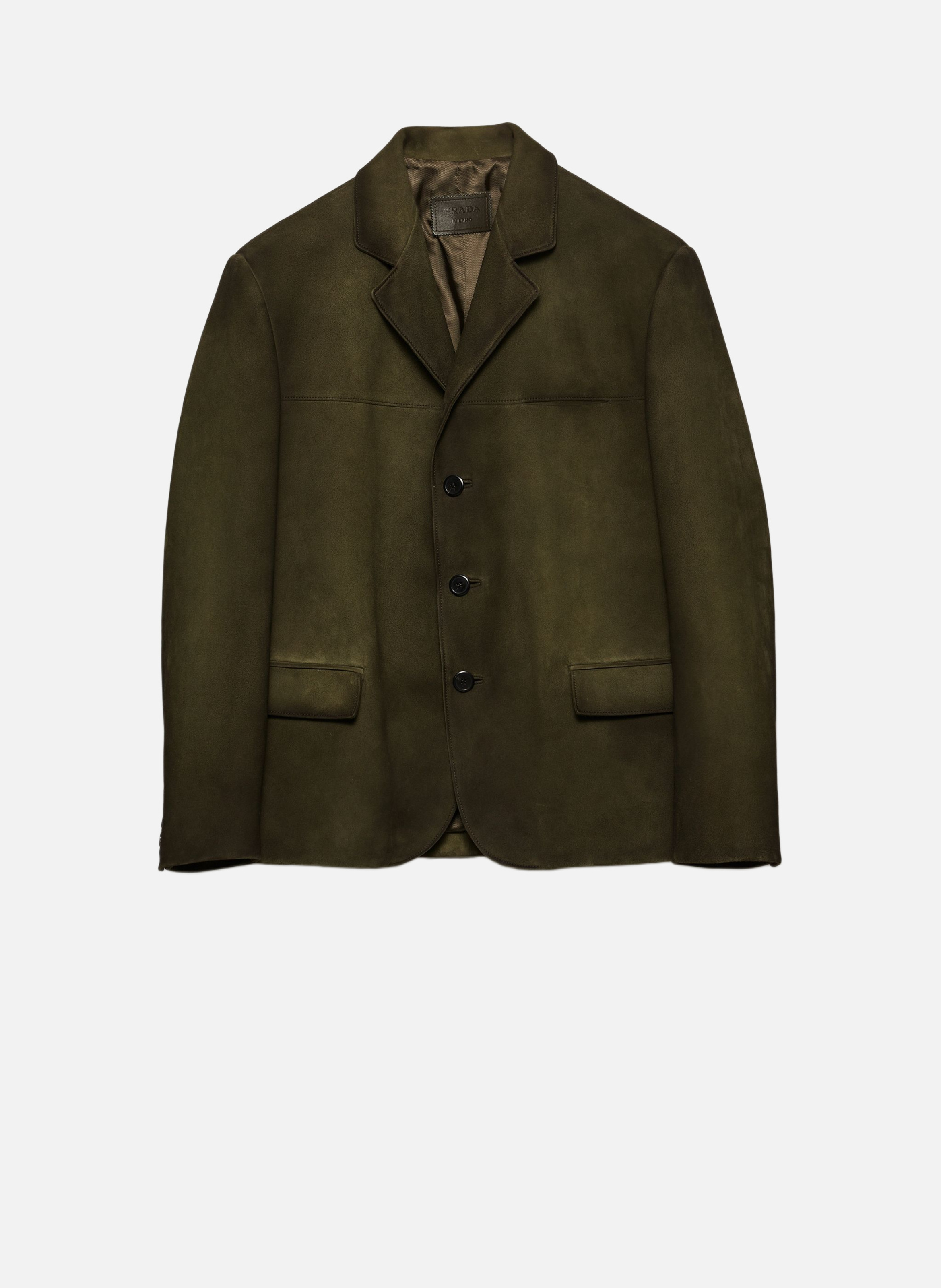Veste en veau velours PRADA Vert