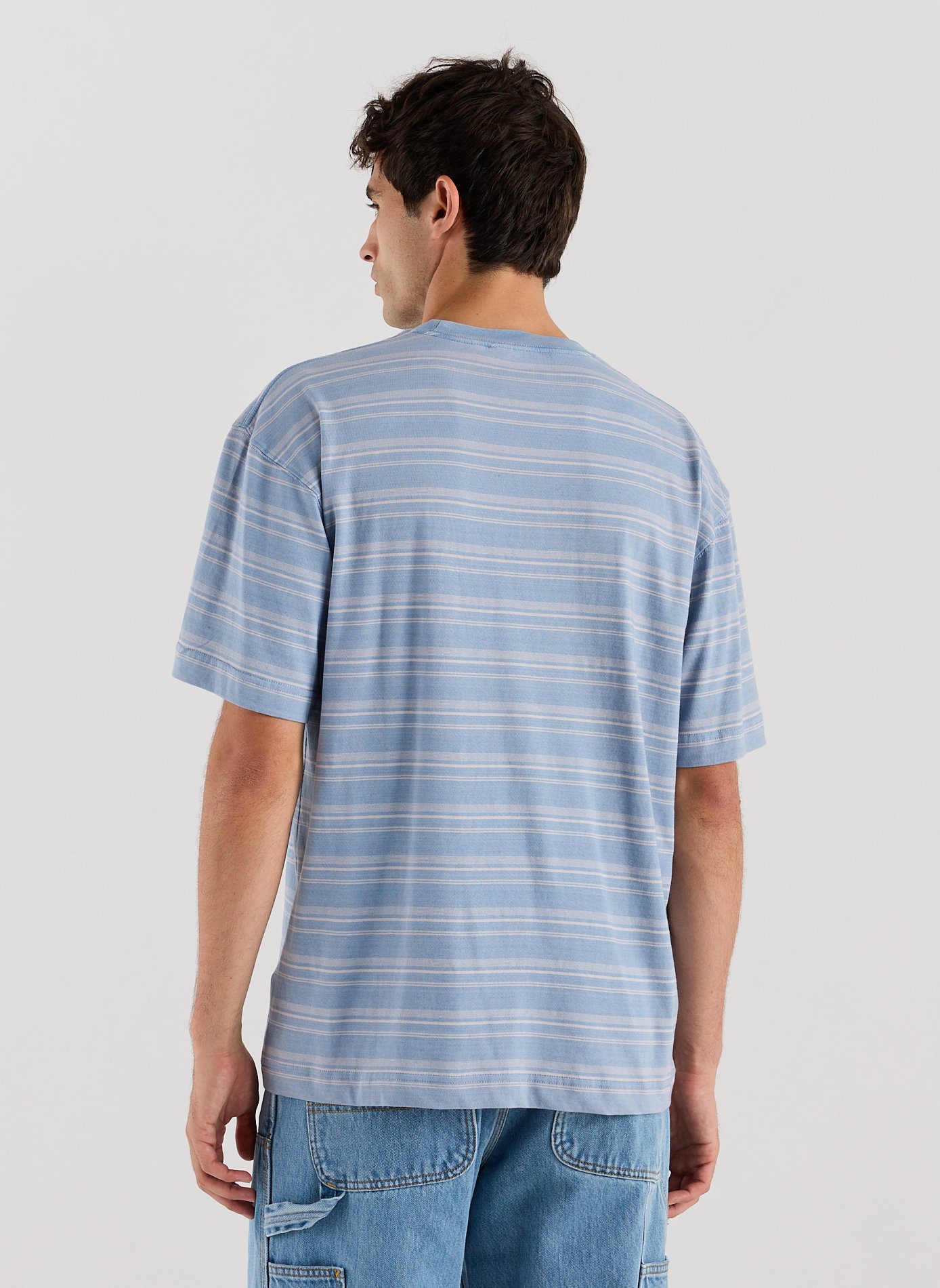 Striped T-shirt S/S Brodine CARHARTT WIP Blue