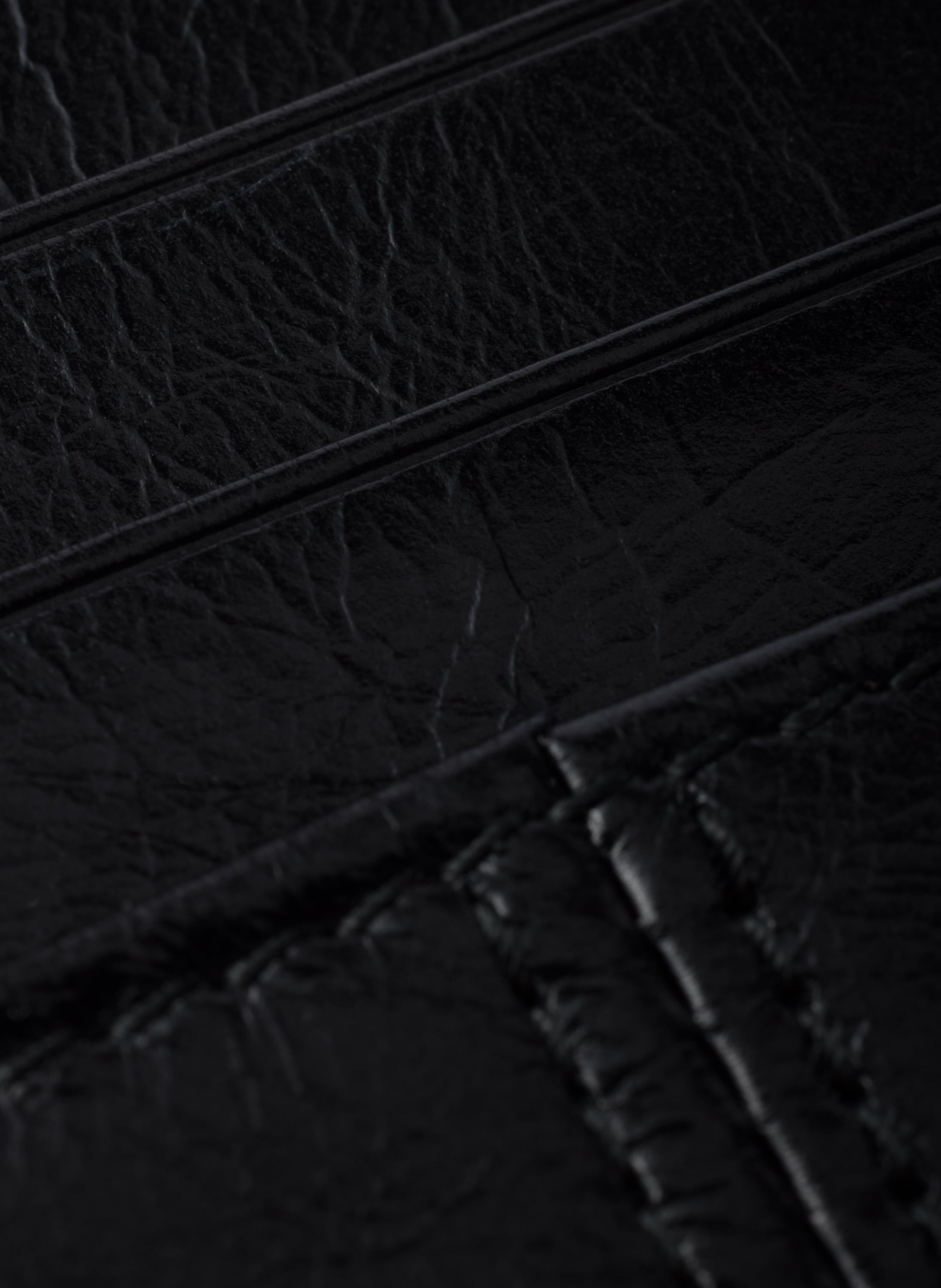 Porte-cartes en cuir PRADA Noir