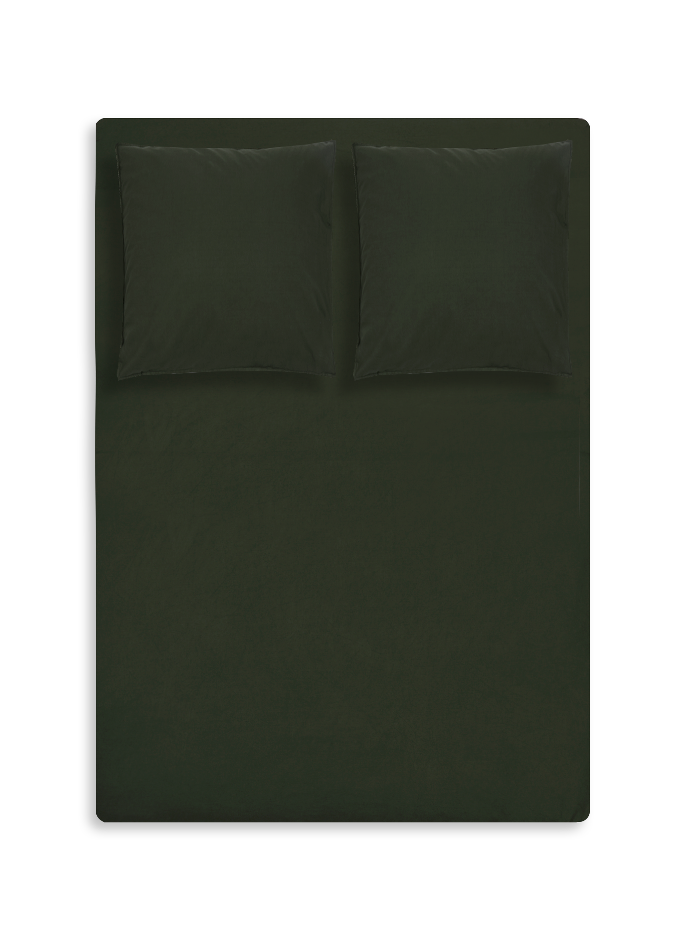 Housse de couette en percale lavée AU PRINTEMPS PARIS Vert