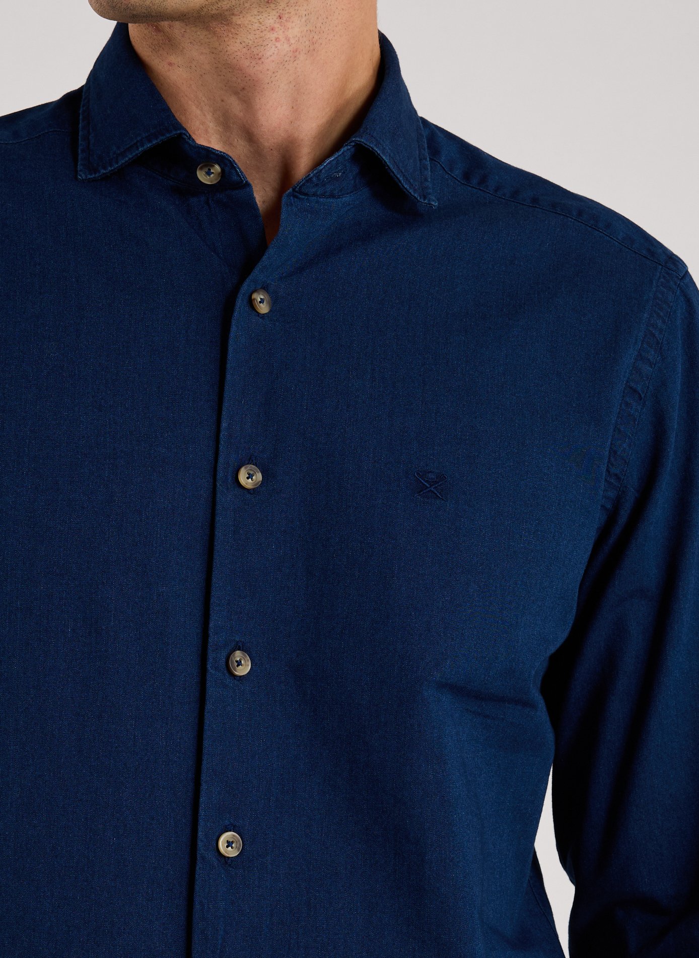 Chemise en jean HACKETT Bleu