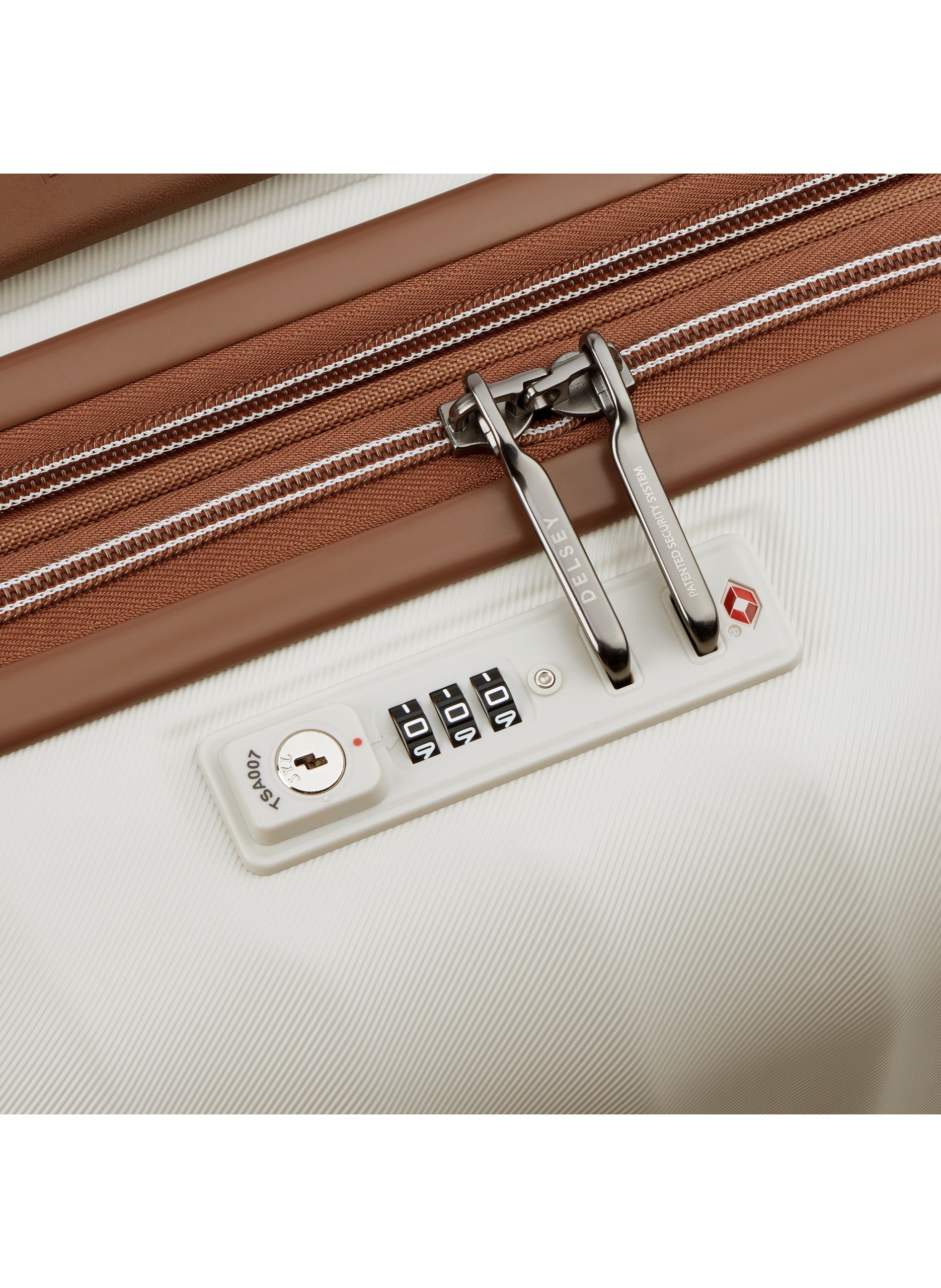 Valise cabine rigide taille s - carrousel 2 DELSEY PARIS Blanc