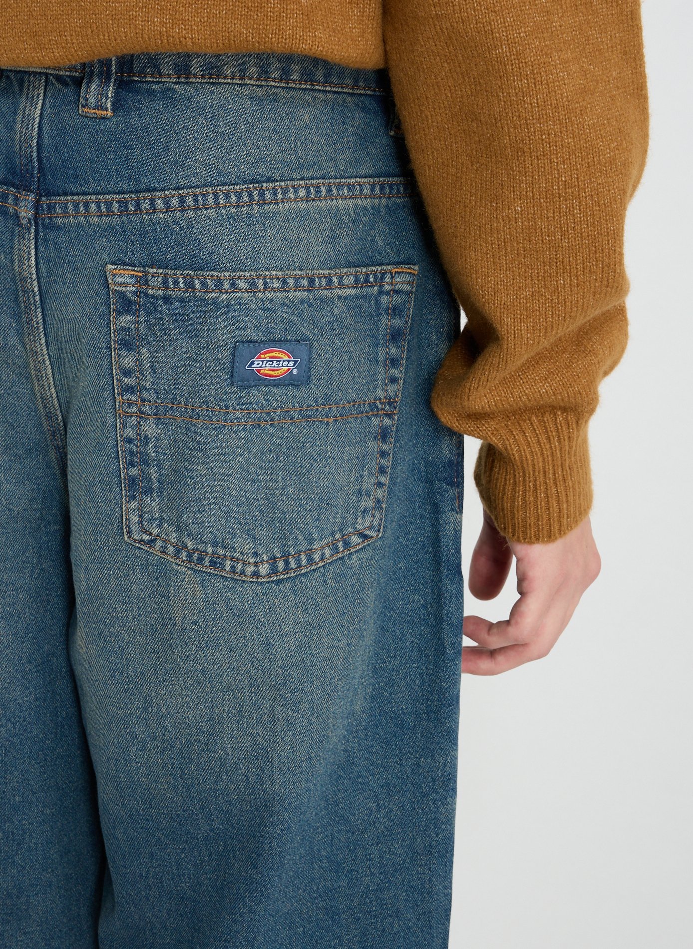 Straight cotton jeans DICKIES Blue