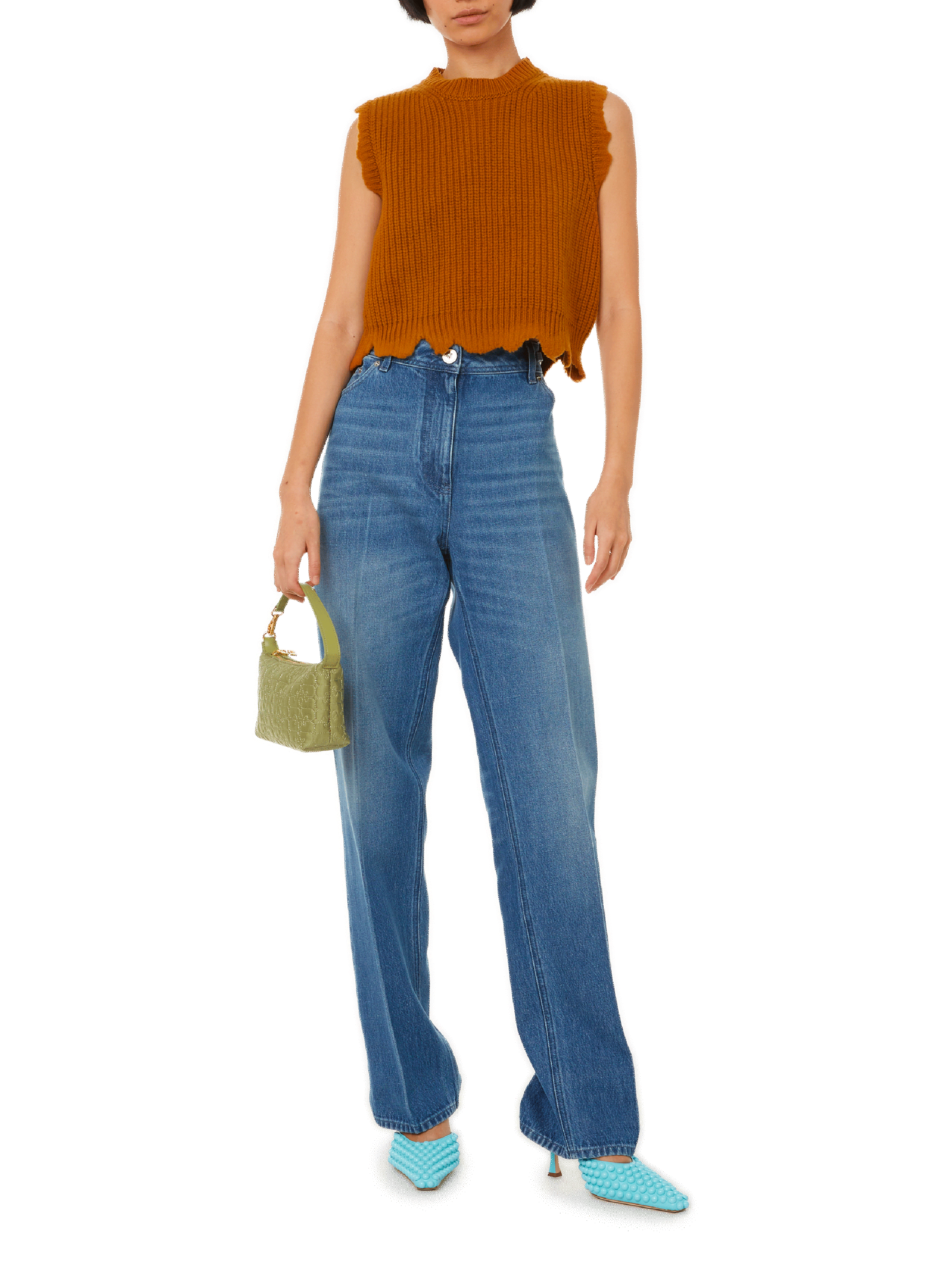 Wool vest  VERSACE Brown