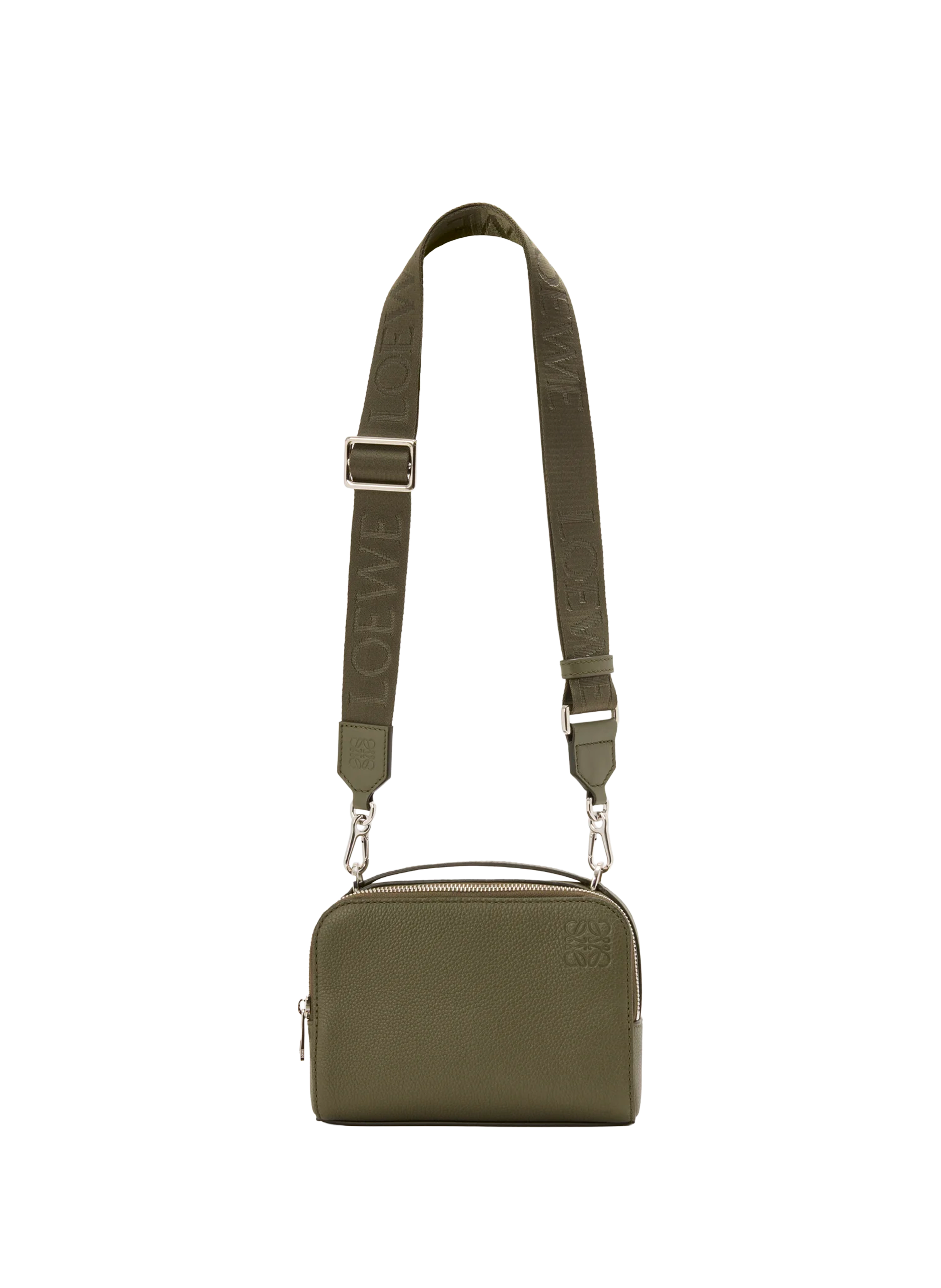 Soft grained calfskin Mini Camera Crossbody LOEWE Green