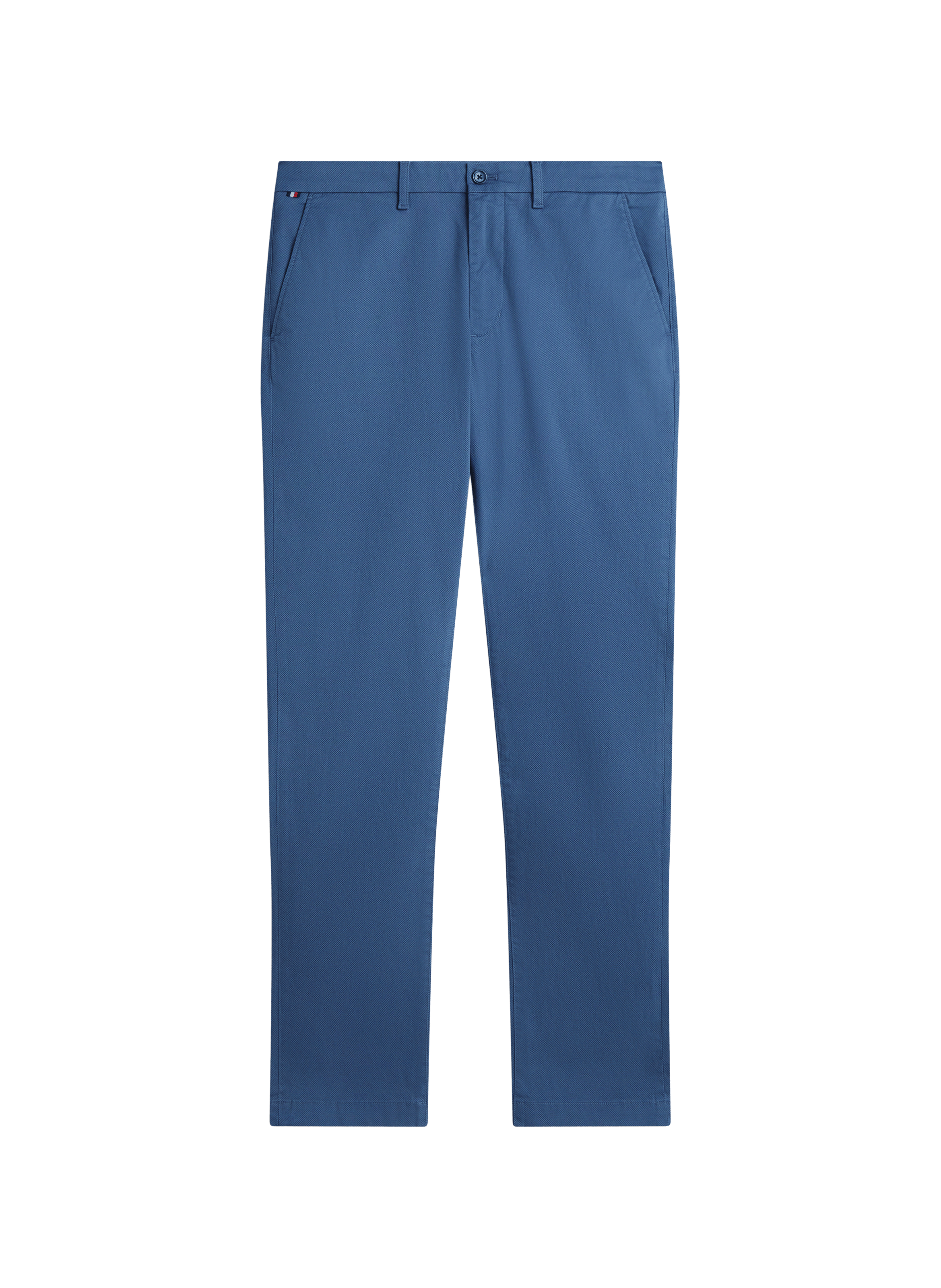 Pantalon coupe slim en coton TOMMY HILFIGER Bleu
