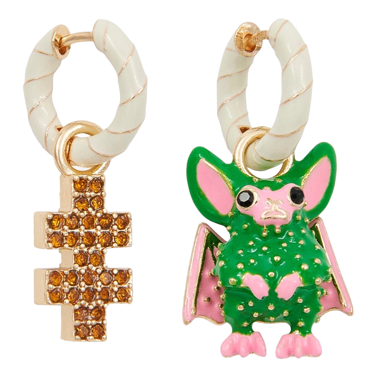 Boucles d'oreilles fantaisies jebat ESSENTIEL ANTWERP Blanc